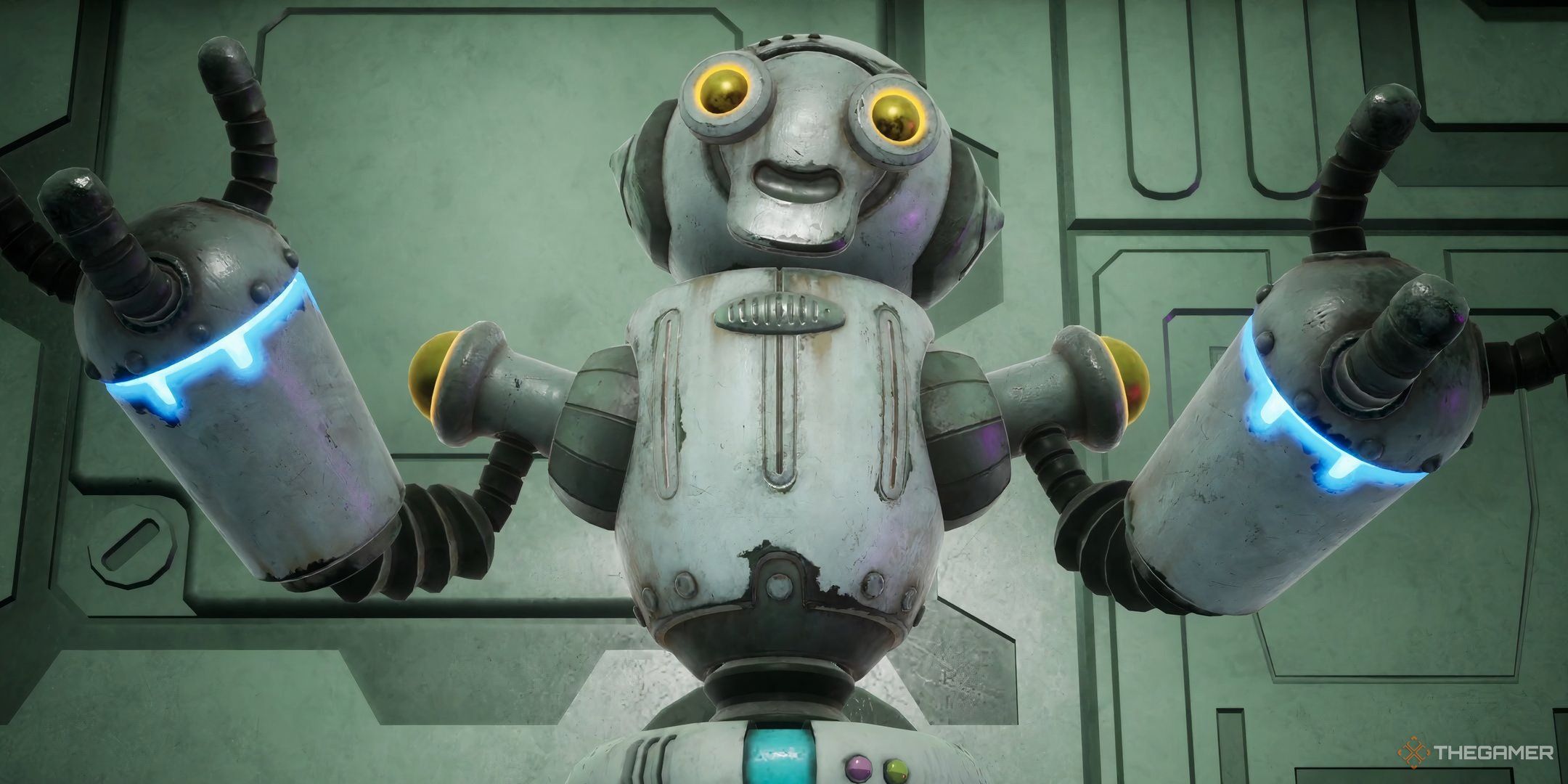 Rusty Rabbit robot that requires keycube