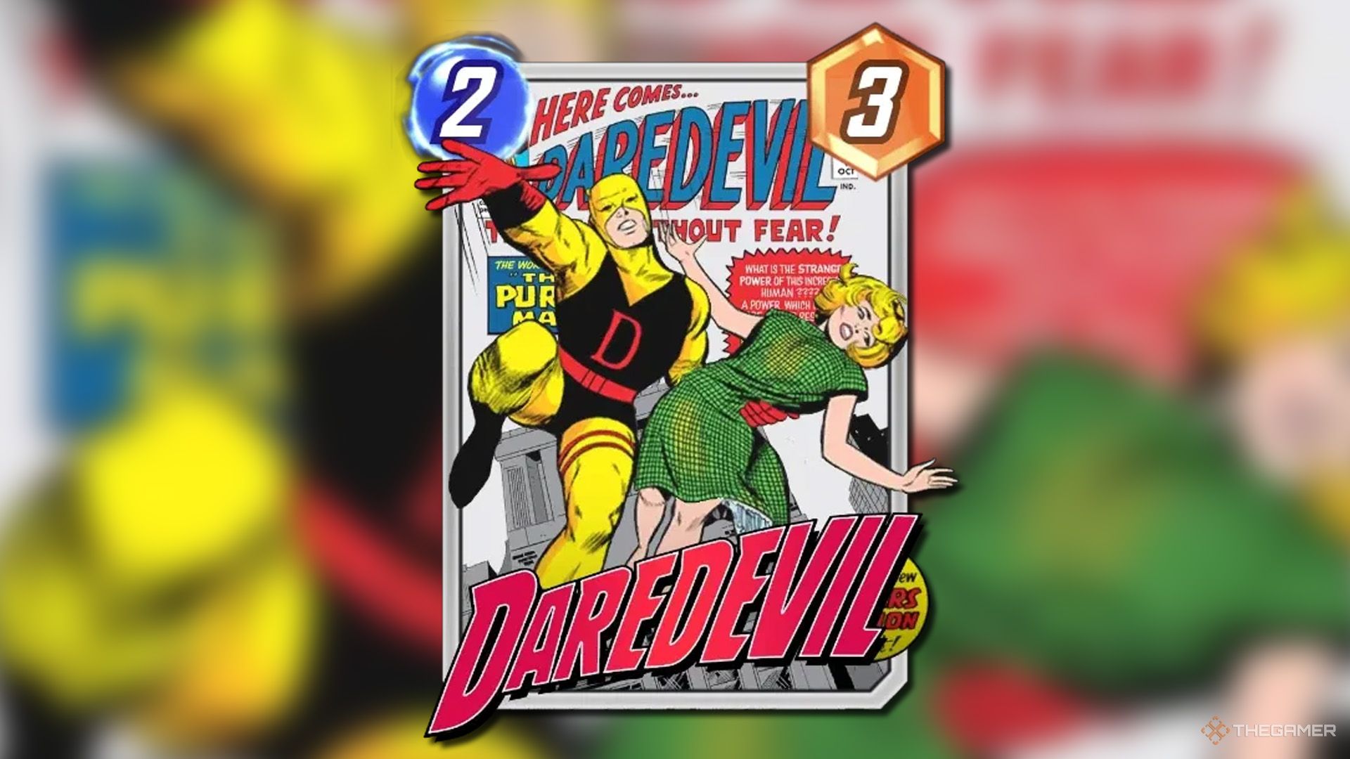 Silver Age variant of Daredevil from Marvel Snap.