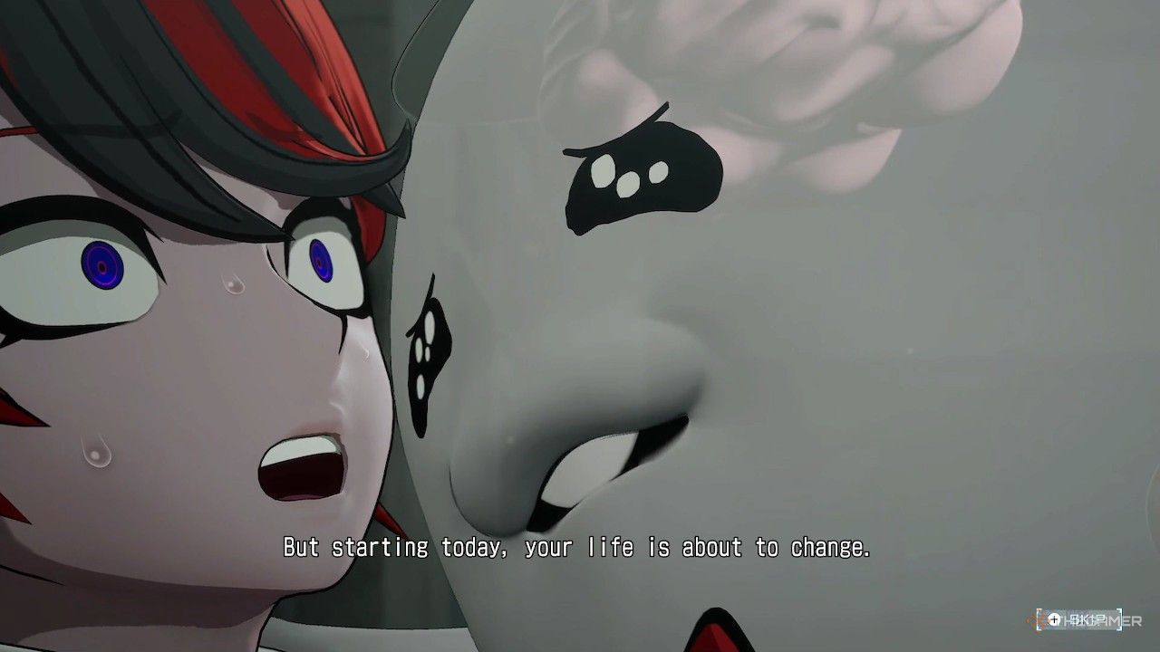 Siri telling Takumi that his life is about to change to the Defense Academy.