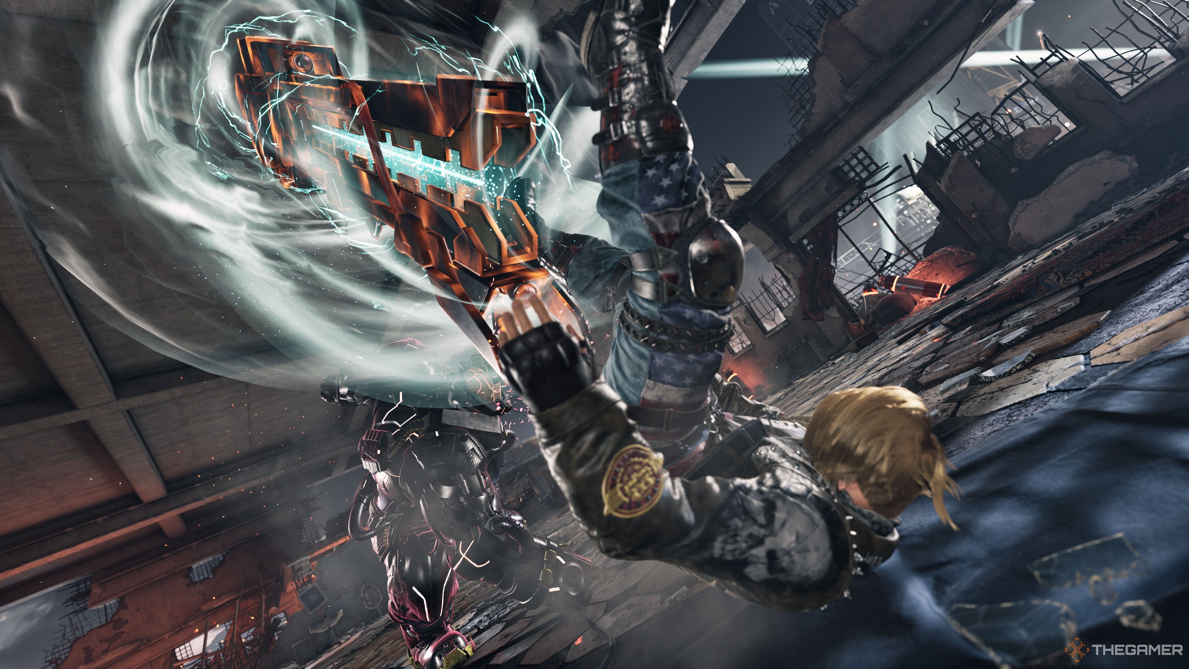 جک 8 در حال اجرای سر و صدا خود در پل در Tekken 8 است.