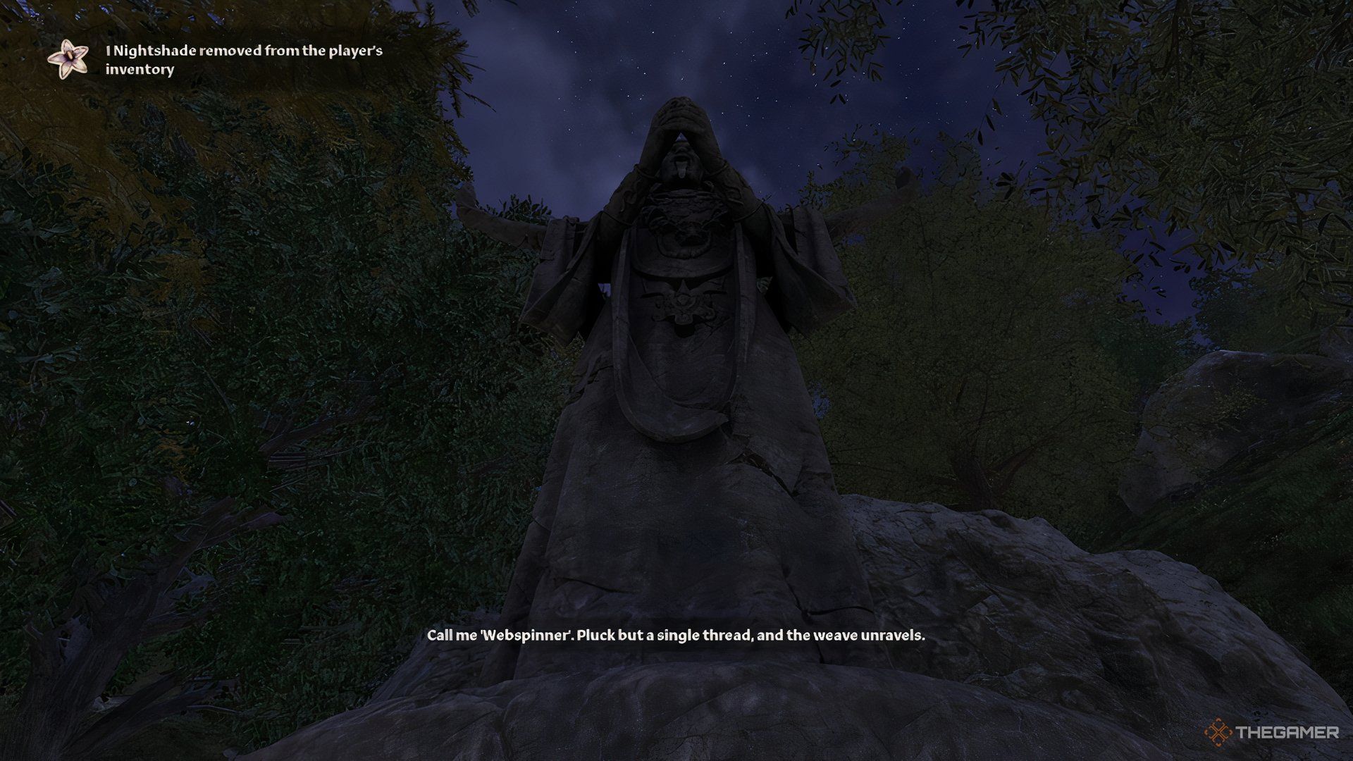 شروع تلاش Mephala در Elder Scrolls IV Oblivion Remastered.