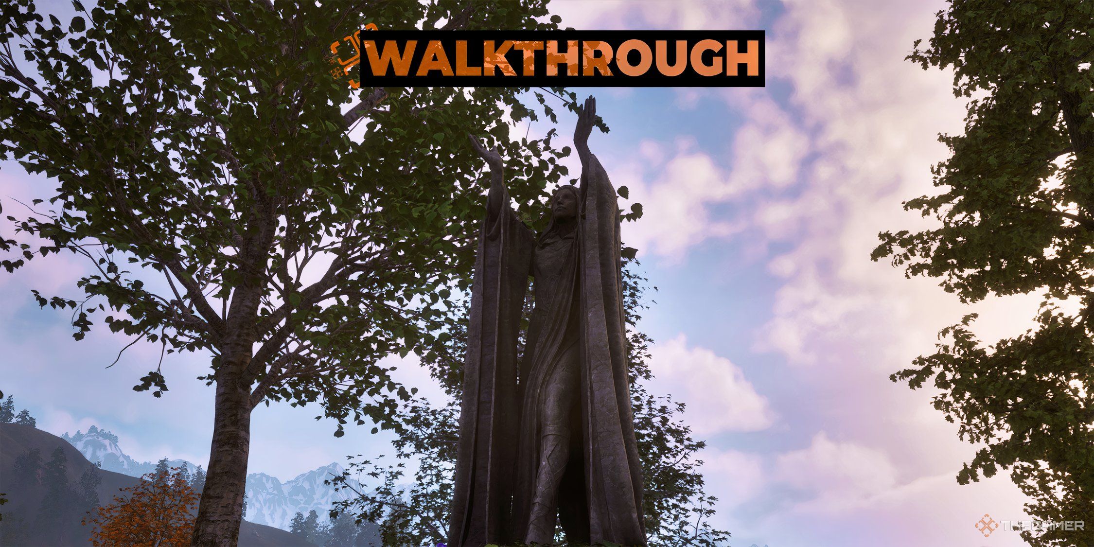 The Meridia sculpture was re -created at her shrine in Oblivan.
