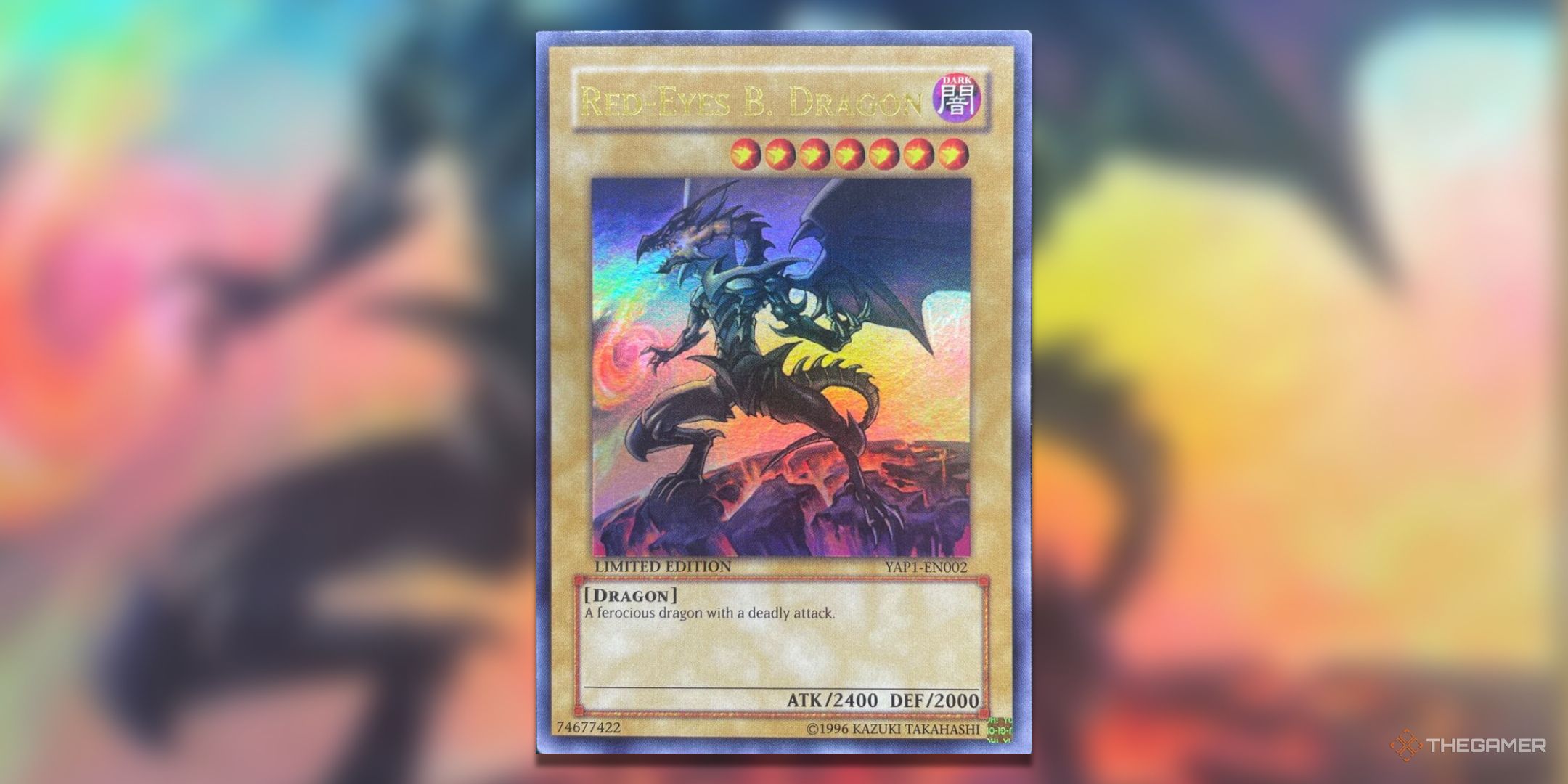 Ultra rare anniversary pack Red-Eyes Black Dragon Yu-Gi-Oh! TCG card art.