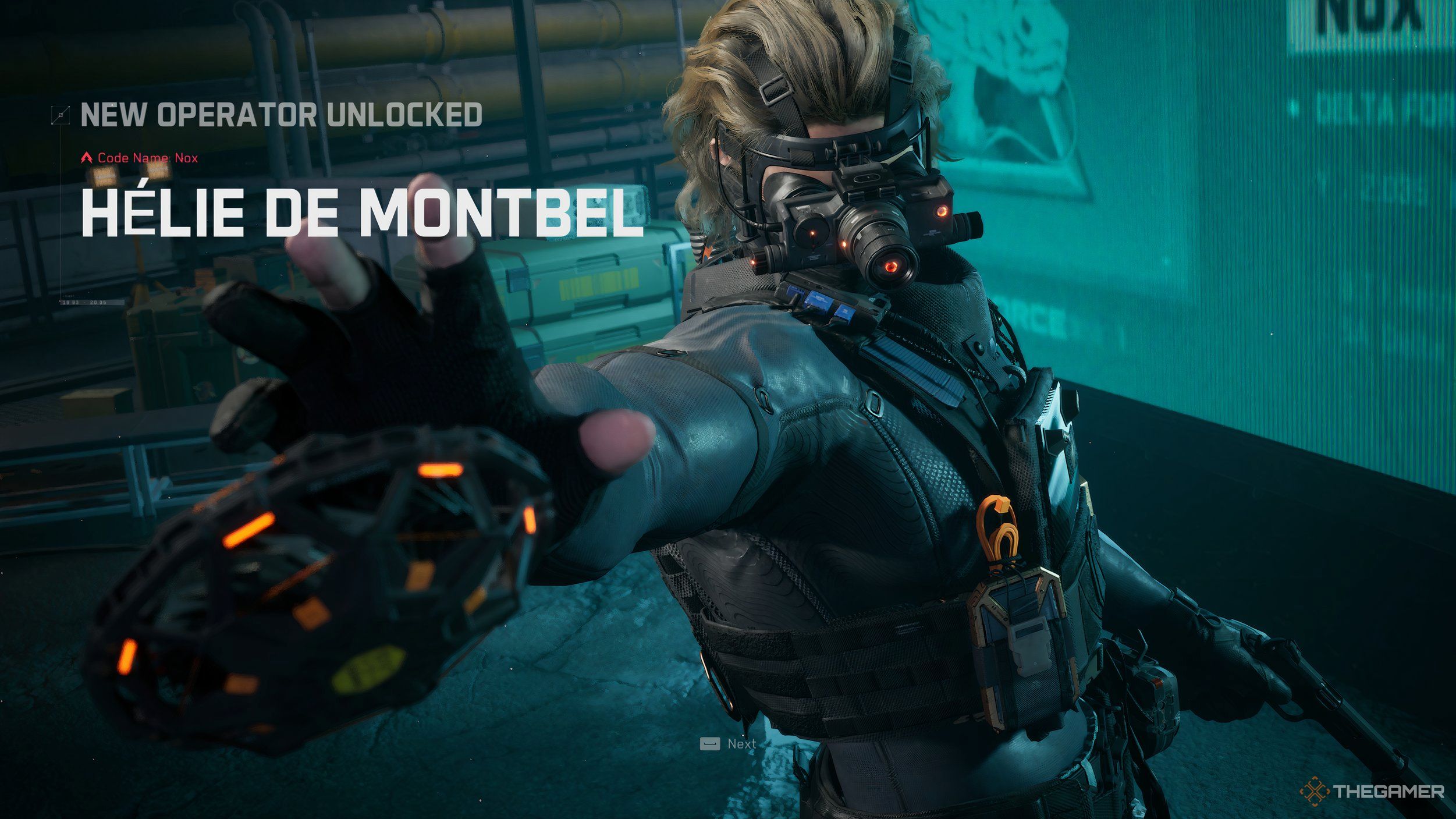 Unlocking the Nox Operator in Delta Force.