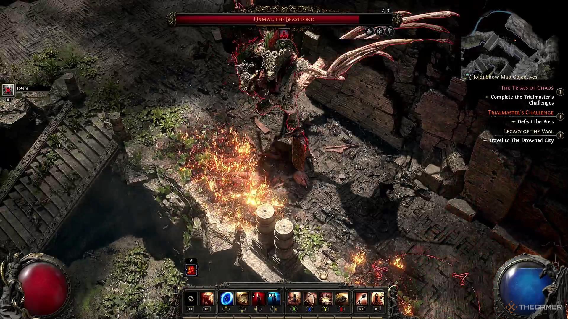 Uxmal suffers from a bleeding effect in Path of Exile 2.