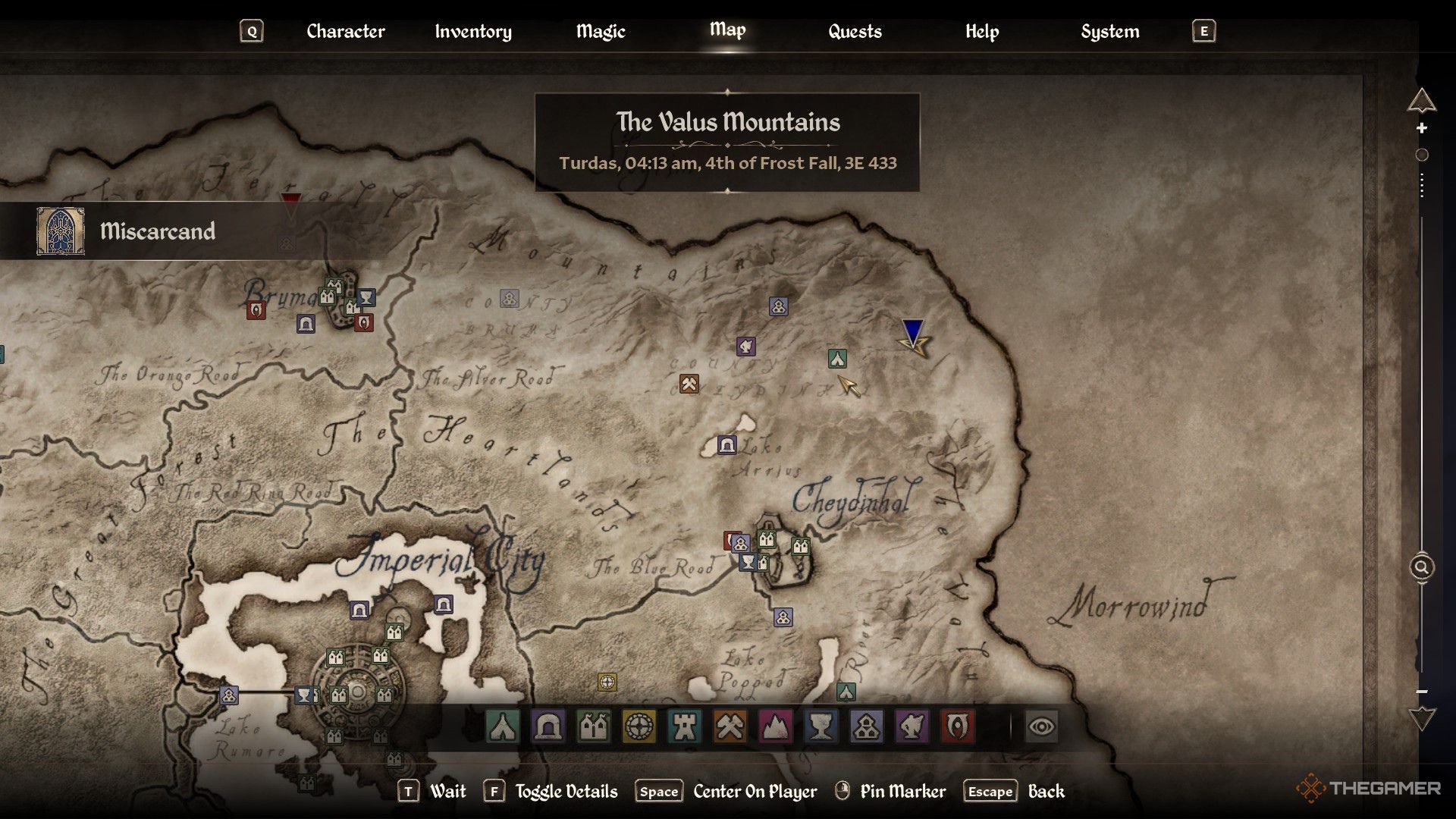 مکان Frostwyrm Bow در Oblivion Remastered.