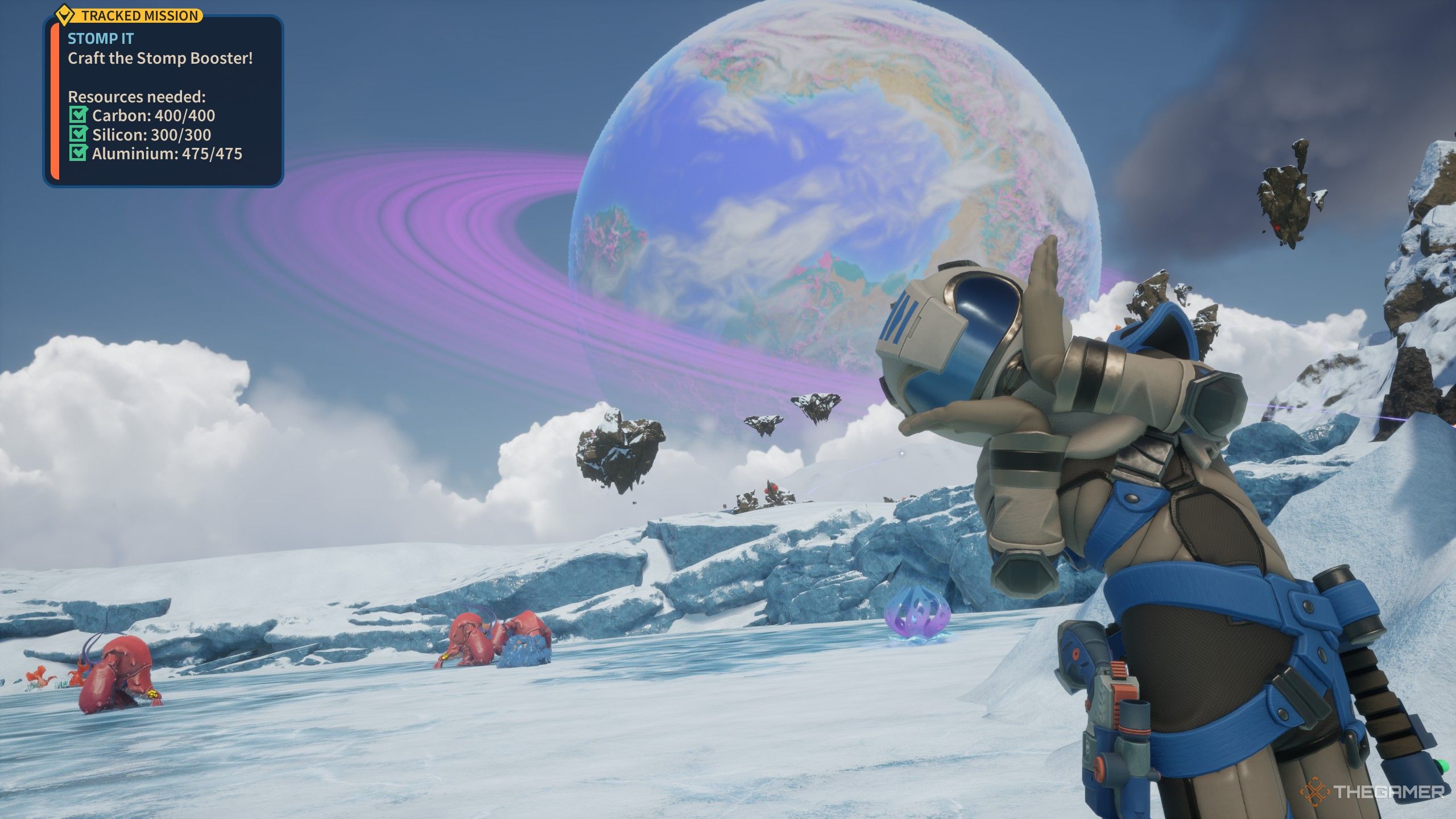 The Zenithin Rift with another planet in the background in exchange for the Sewaj planet.