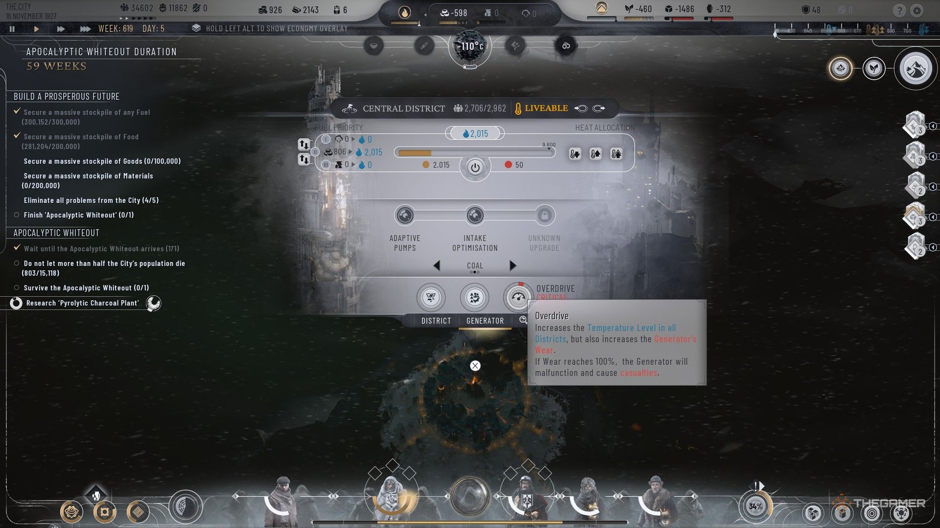 खेलाडीले जनसंख्या ओभरड्रफ्ट प्रयोग गर्दछ appapultic व्हाइटआउट 2 को बखत 2 मा।