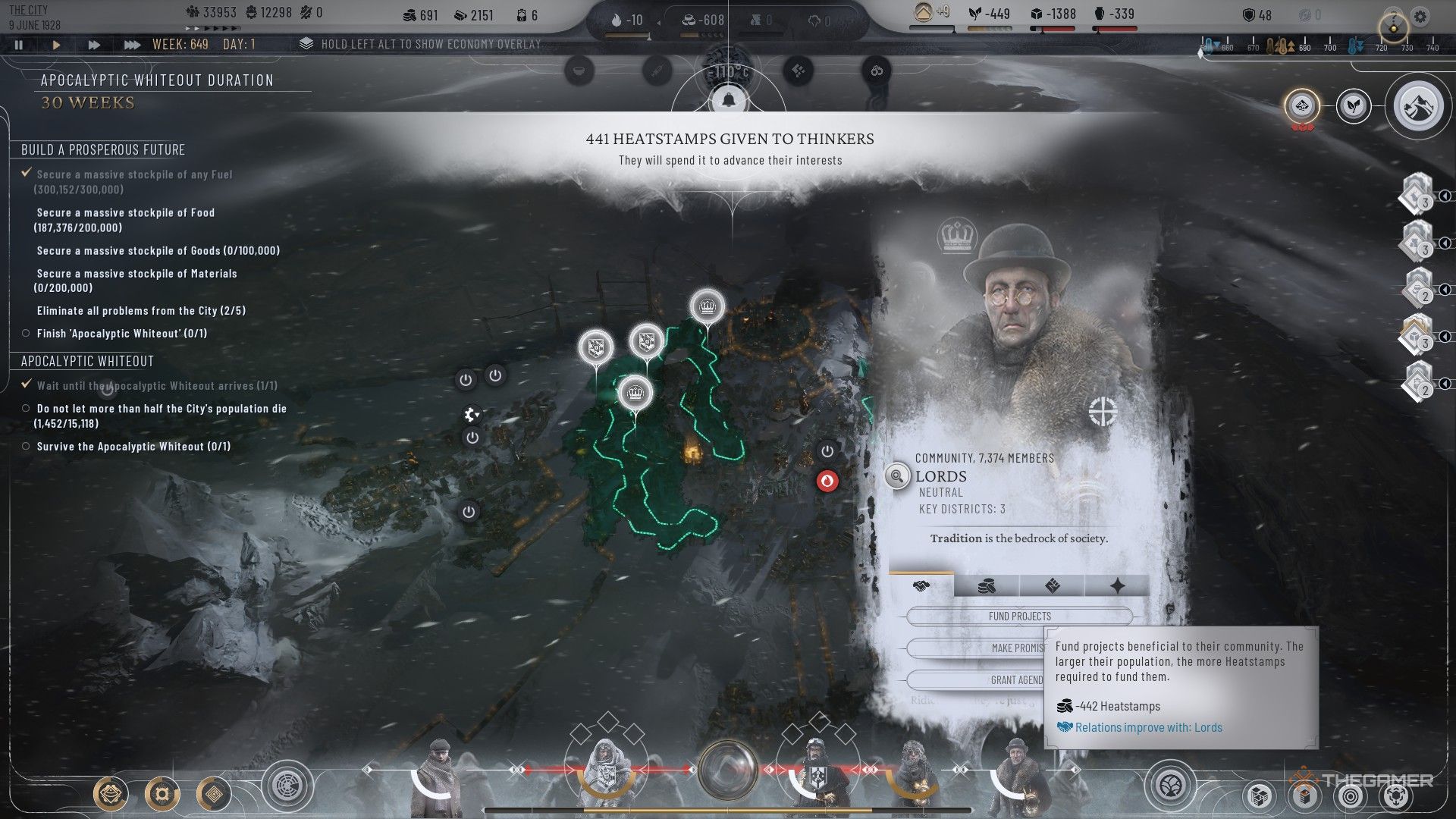 खेलाडीले प्रभुको समूहको प्रोजेक्टहरू कोषमा फब्लेम्पुनटेकमा एपीकेलिप्रियन 2 को अवधिमा कोष लक्षित गर्दछ।