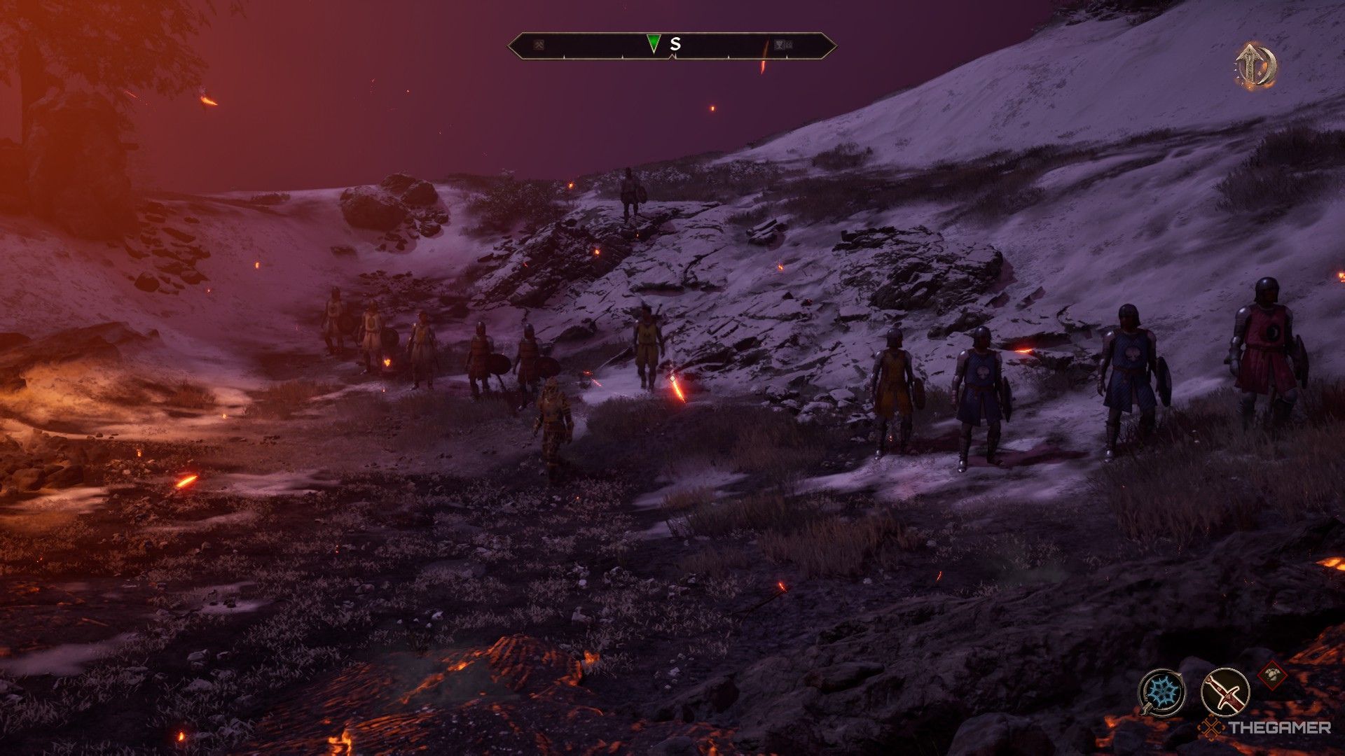When Martin made his speech in the Obivian, the soldiers stood in line.