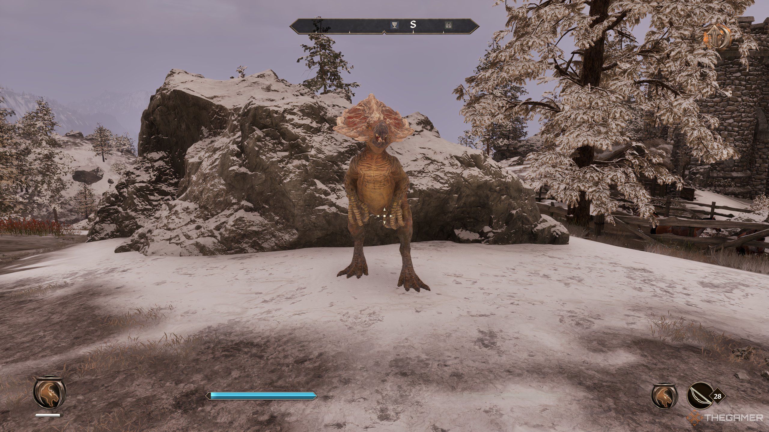 A Clannfear in Oblivion Remastered.