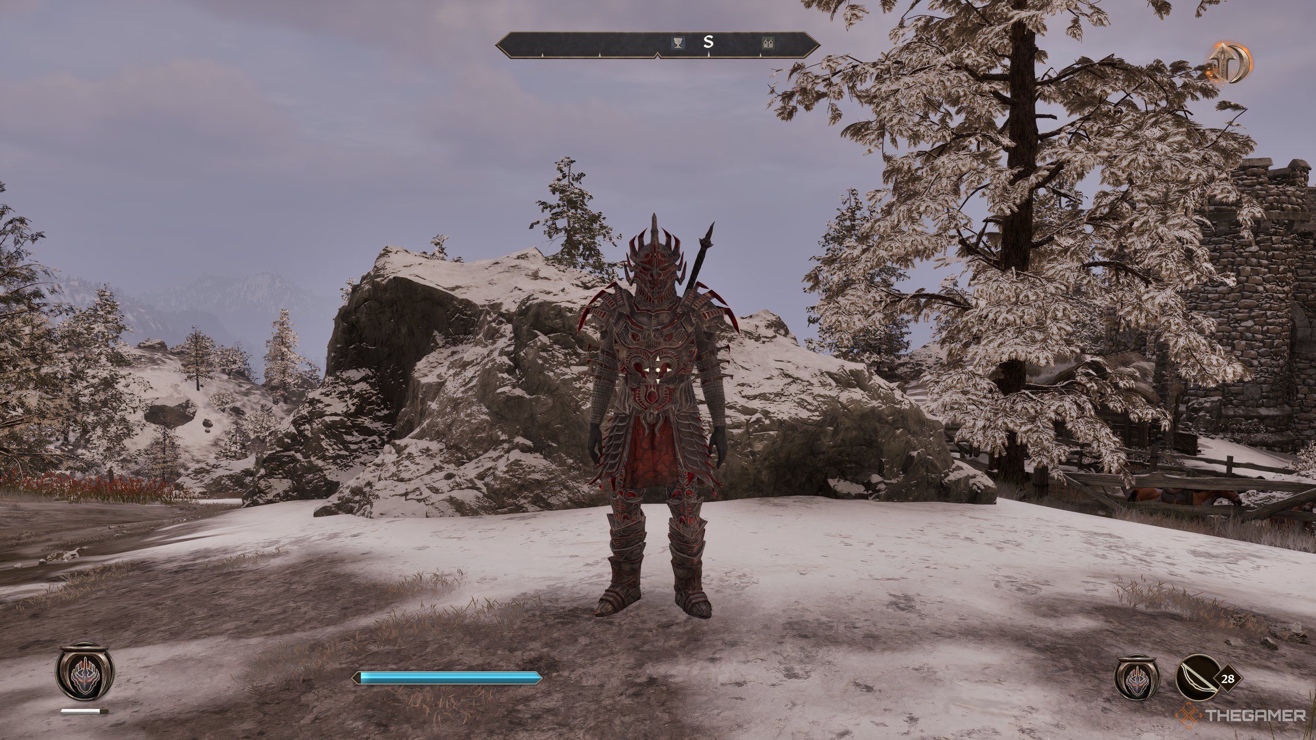 A Dremora Lord in Oblivion Remastered.