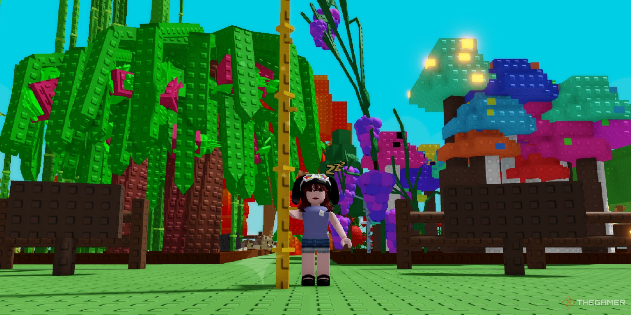 لیست ردیف بذر برای Roblox: یک باغ را پرورش دهید 7 بازیکنی که با یک بامبو طلایی در Roblox در حال رشد یک باغ است.