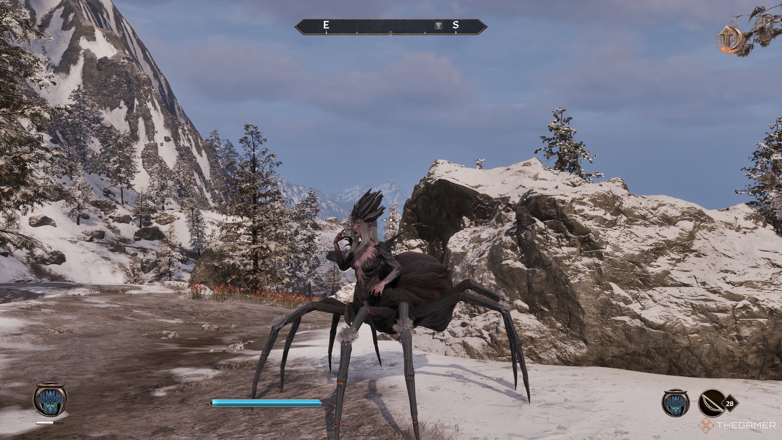 A Spider Daedra in Oblivion Remastered.