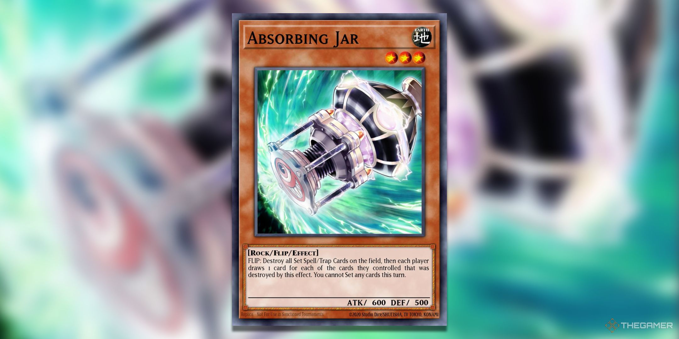 Jar U-J-Oh is absorbing it! TCG card art.