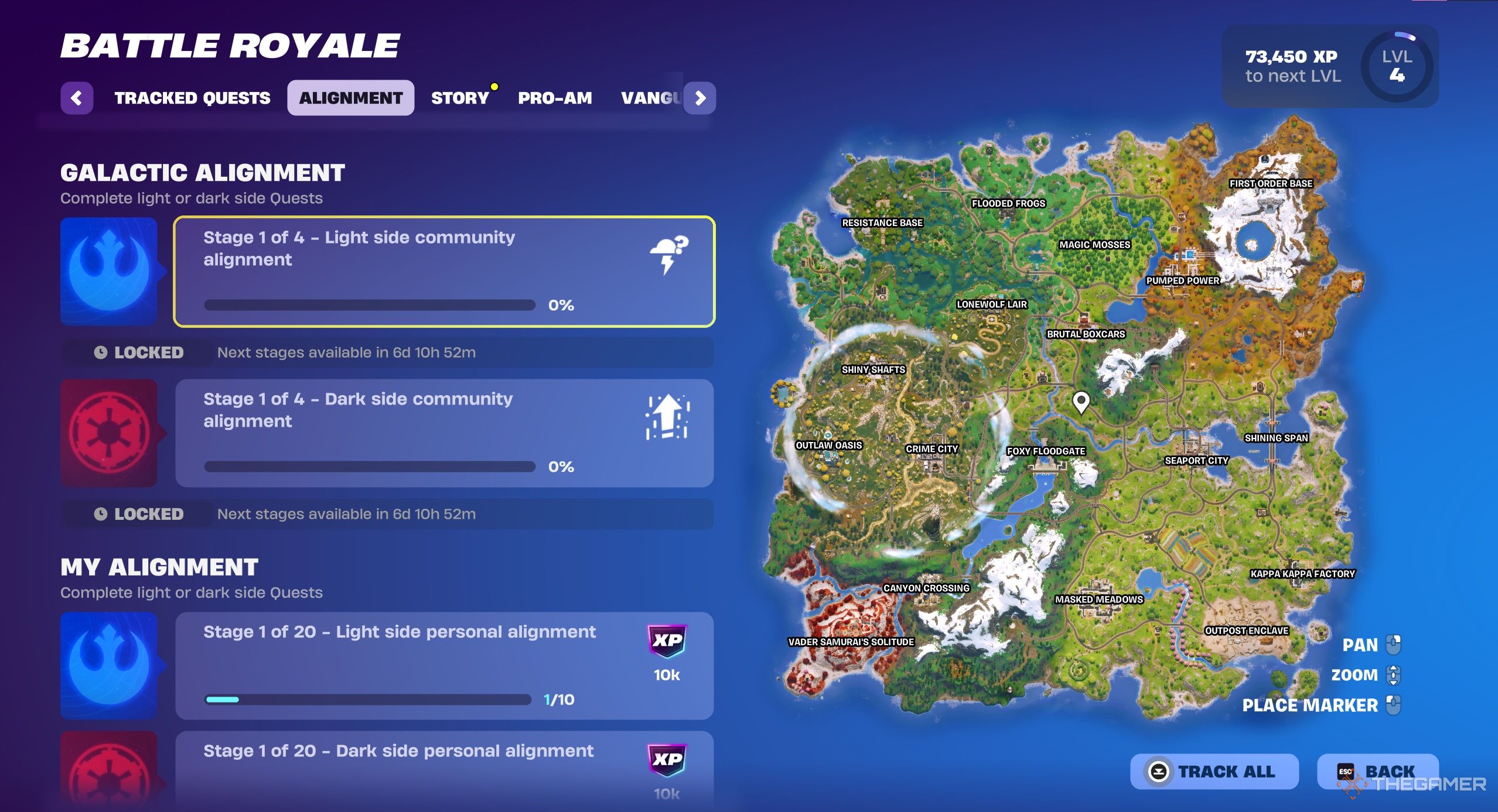 All quests for the Alignments in Fortnite.