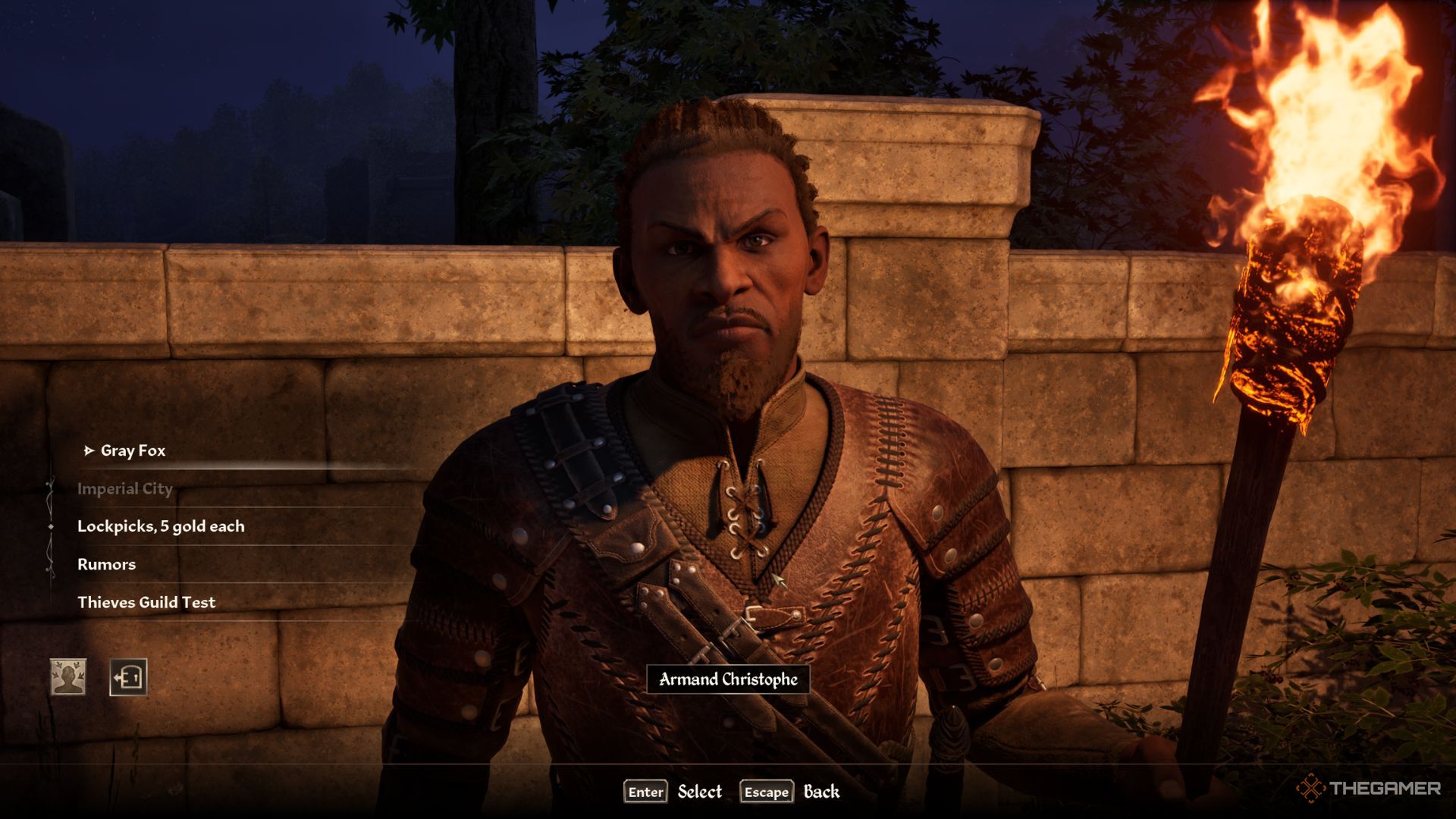 The player's role shows Ermand Christophe in Remasterd near Imperial City.