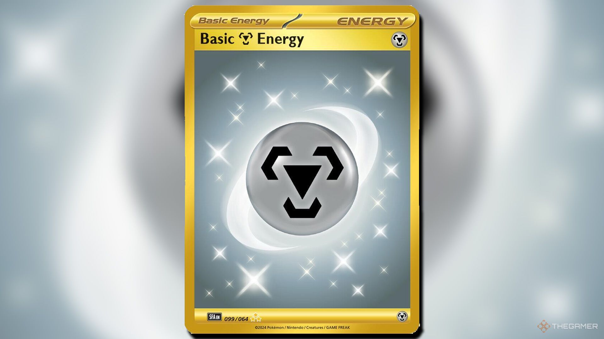 انرژی اصلی فلزی از افسانه های کفپوش در Pokemon TCG تنظیم شده است