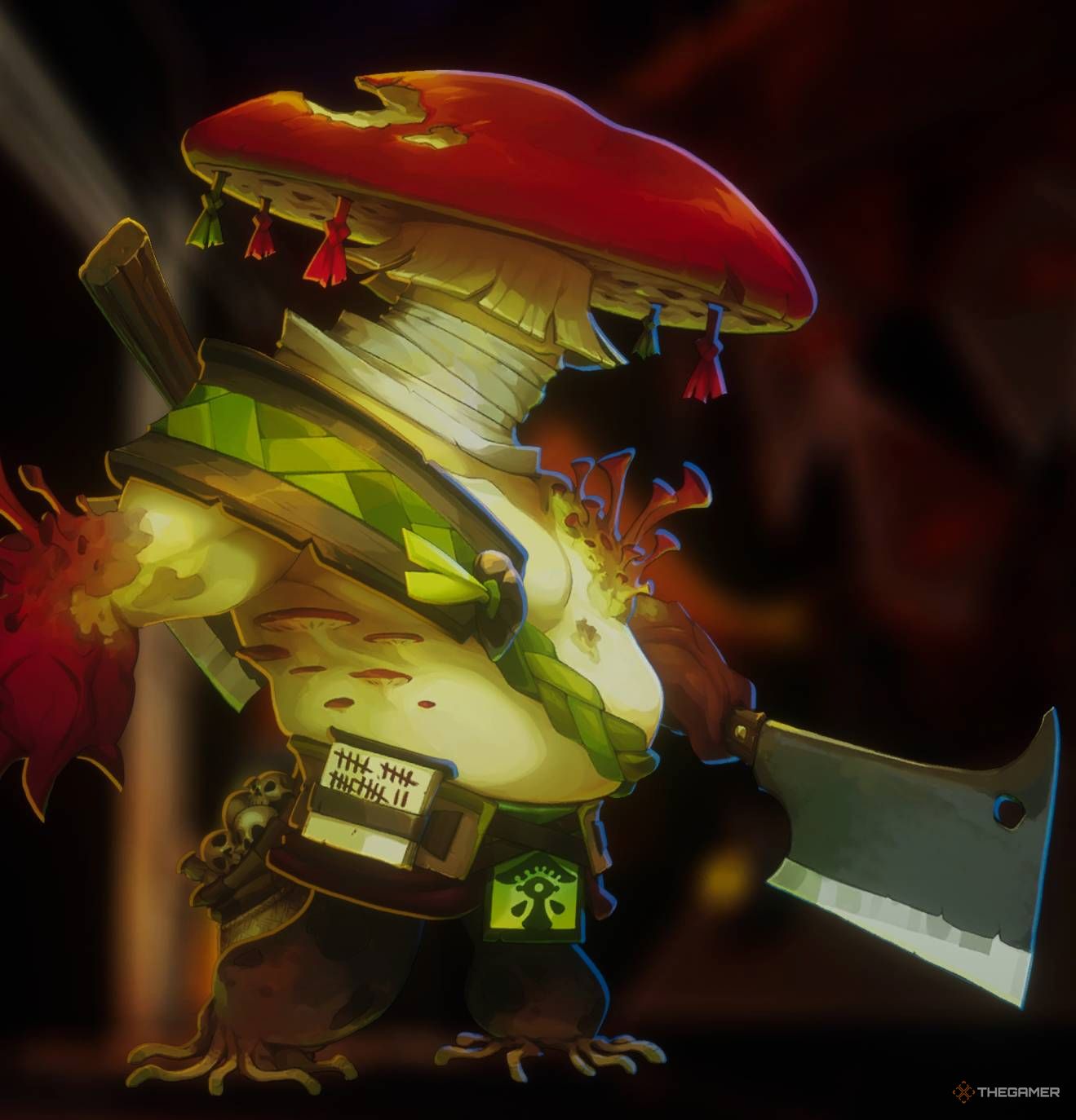 گیوتین ، funguys ، underlegion ، شخصیت قارچ با شمشیر