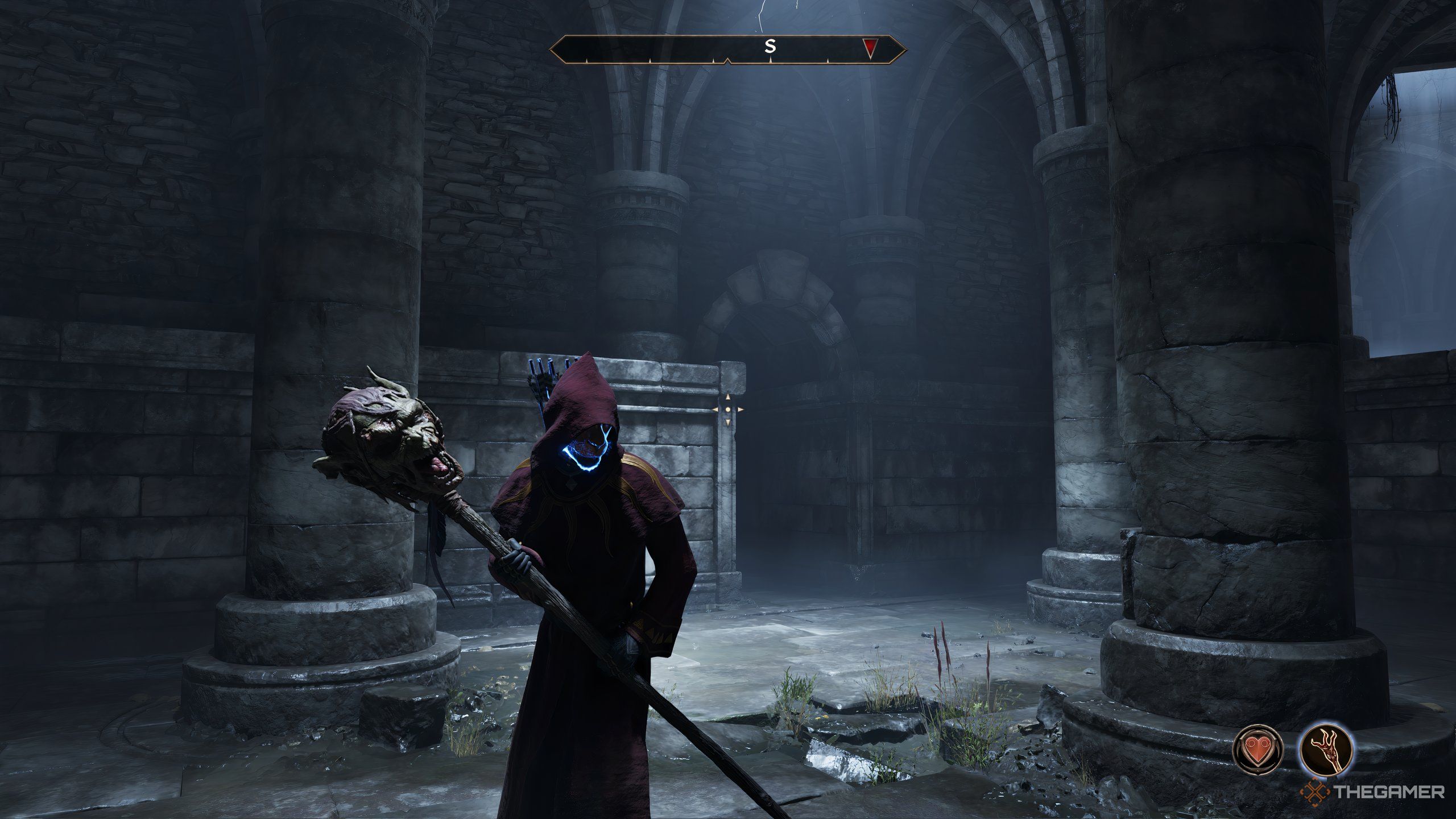 Character in gear from tutorial in Oblivion Remastered.