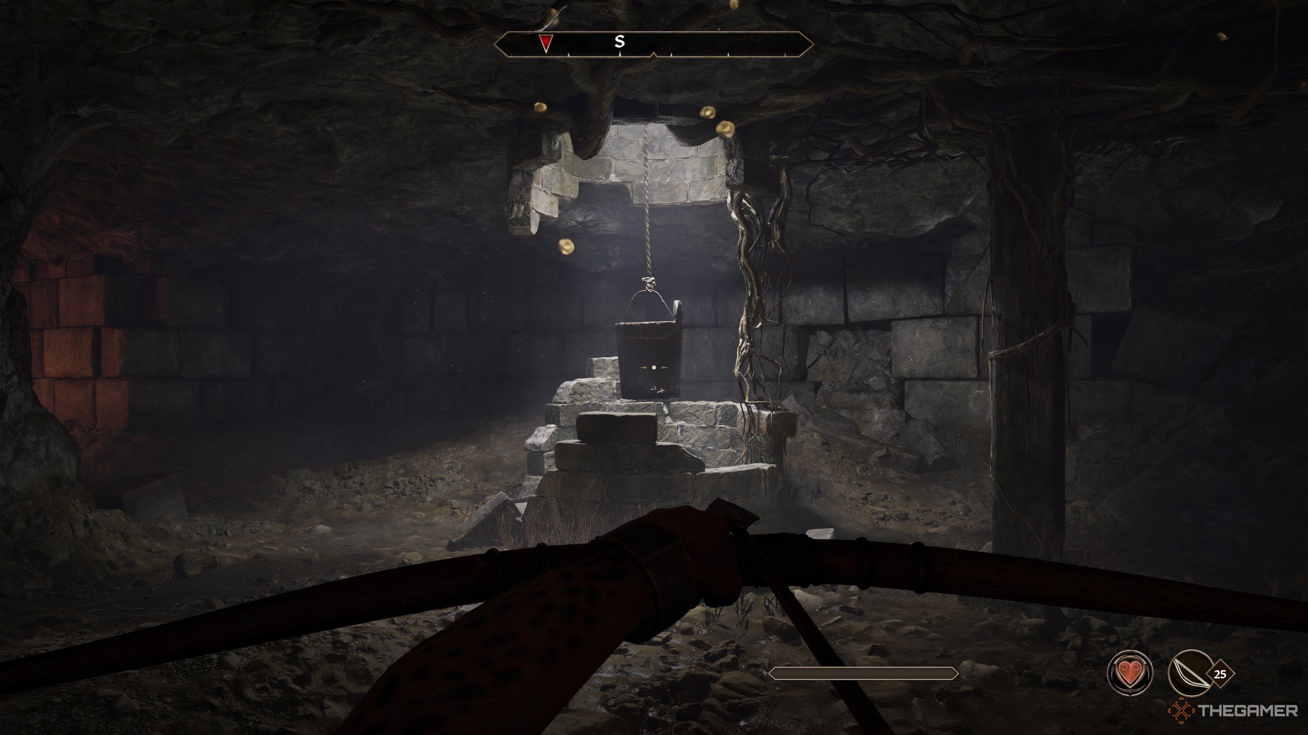 Character using ranged attack in Oblivion Remastered.