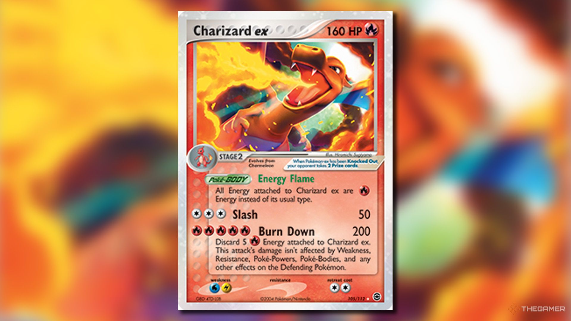 Charizard ex from the EX FireRed &amp; LeafGreen set in Pokemon TCG.