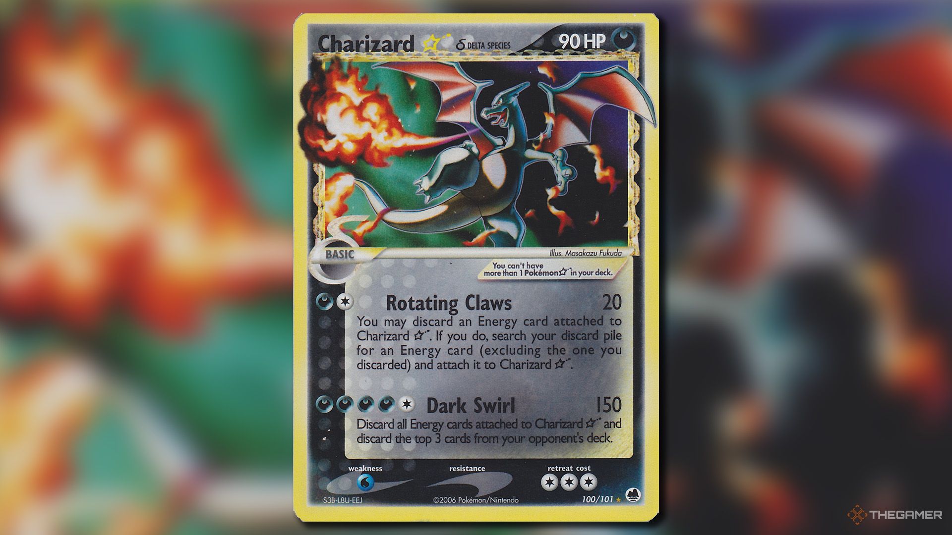 Charizard Star Delta Species from the EX Dragon Frontiers set in Pokemon TCG.
