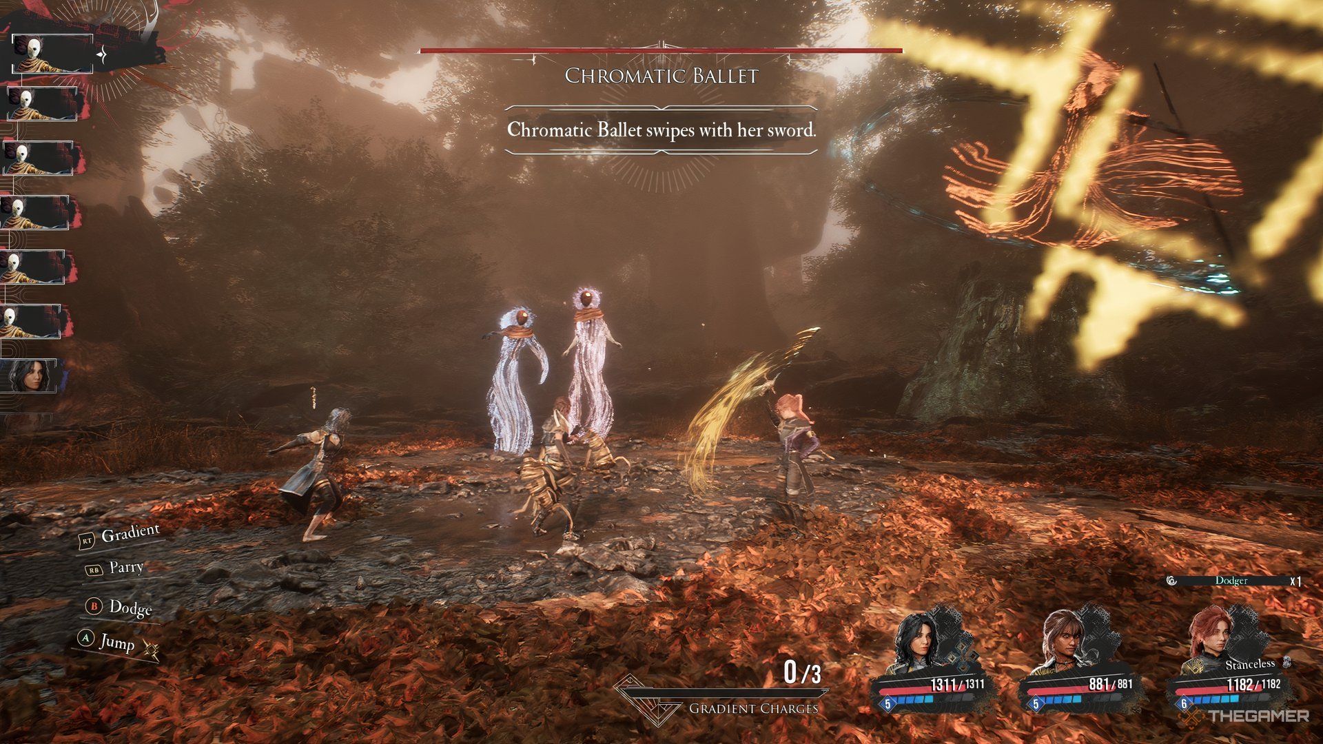 One of the owners is starting to launch a jump attack that is starting in clear tools from the right: Campaign 33