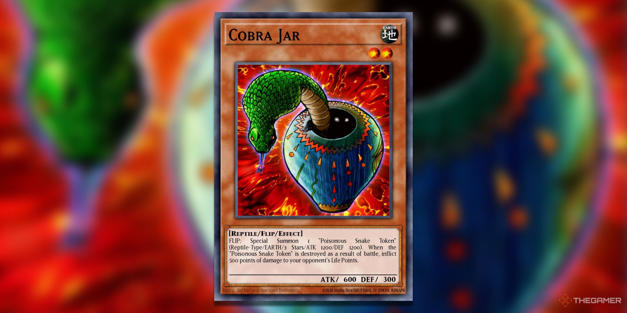Cobra Jar Y-J-Oh! TCG card art.