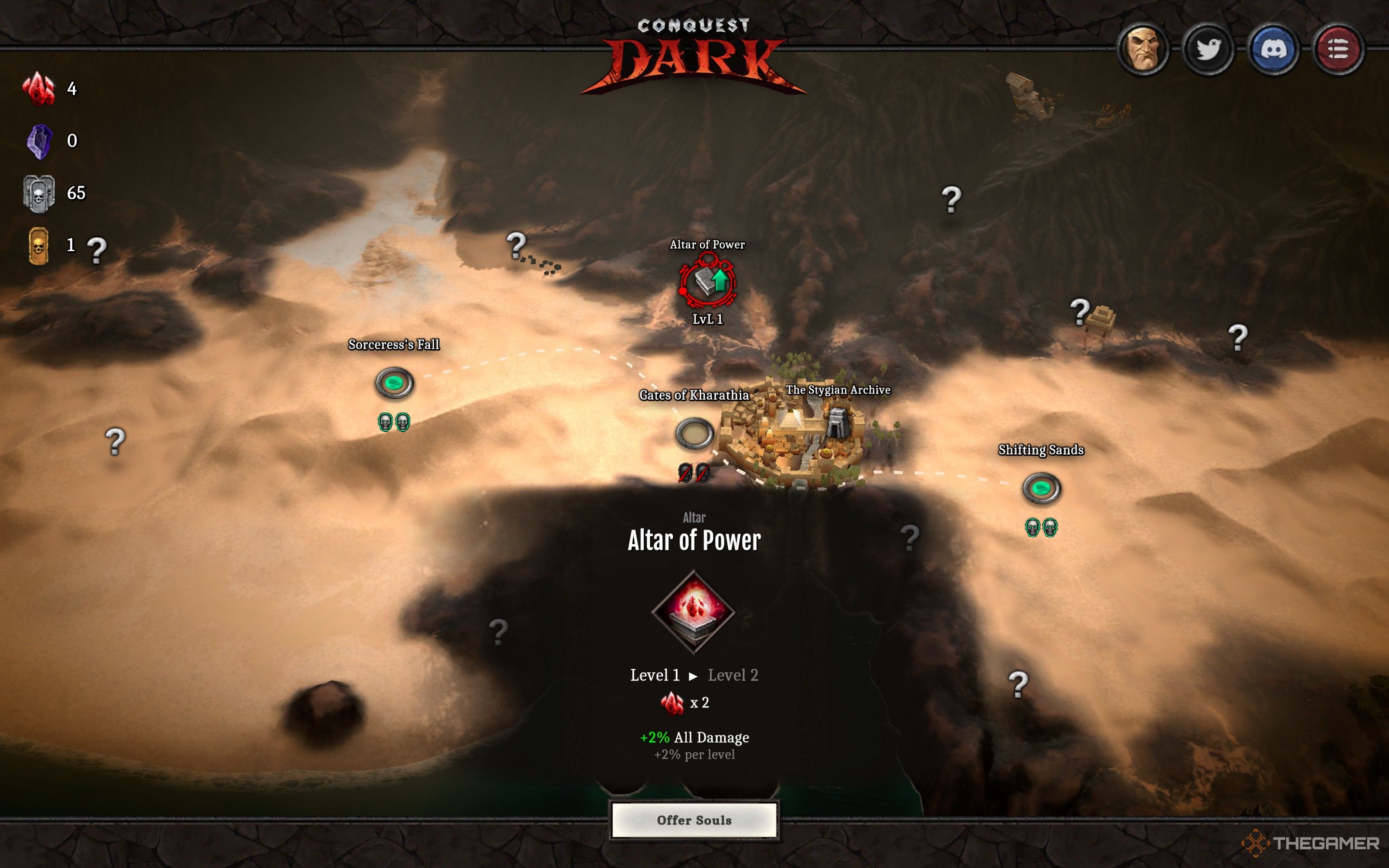 Conquest Dark Altar Upgrade