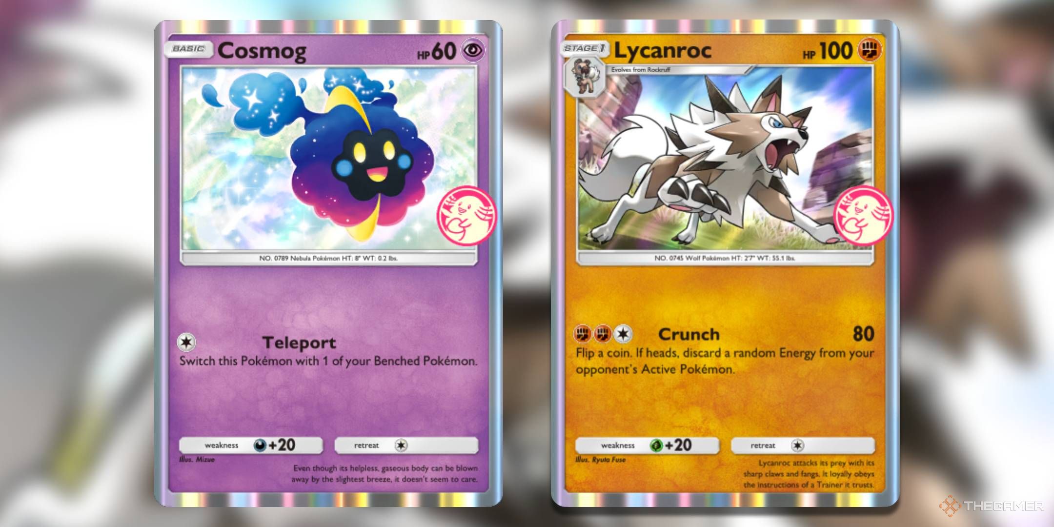 Pokémon TCG pocket cosmog and linerrock wonder Chen Promo.