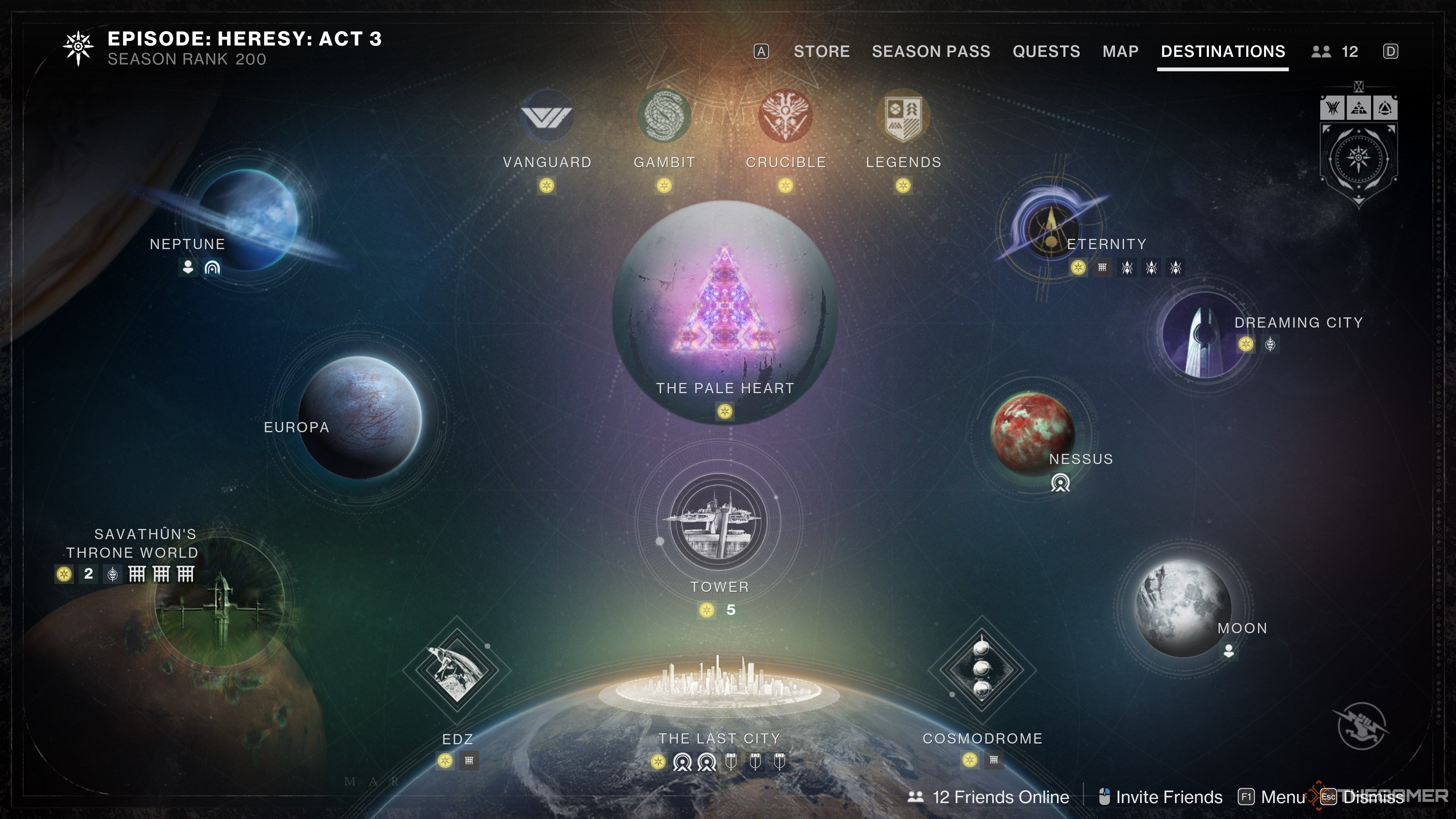 Destiny 2 Director Map