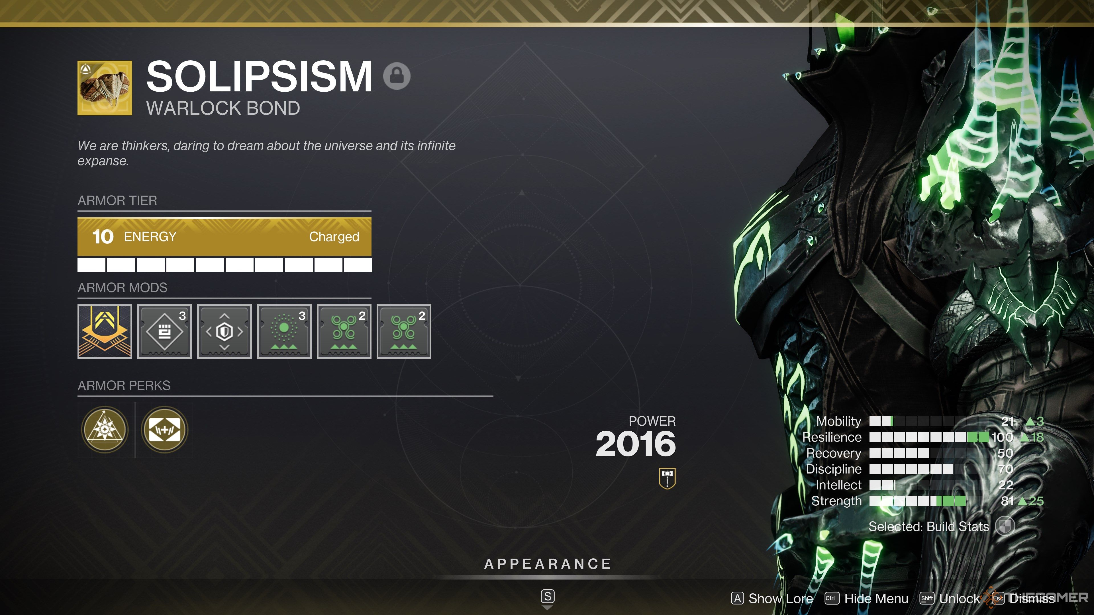 Destiny 2 Solipcism با نور و نورپردازی