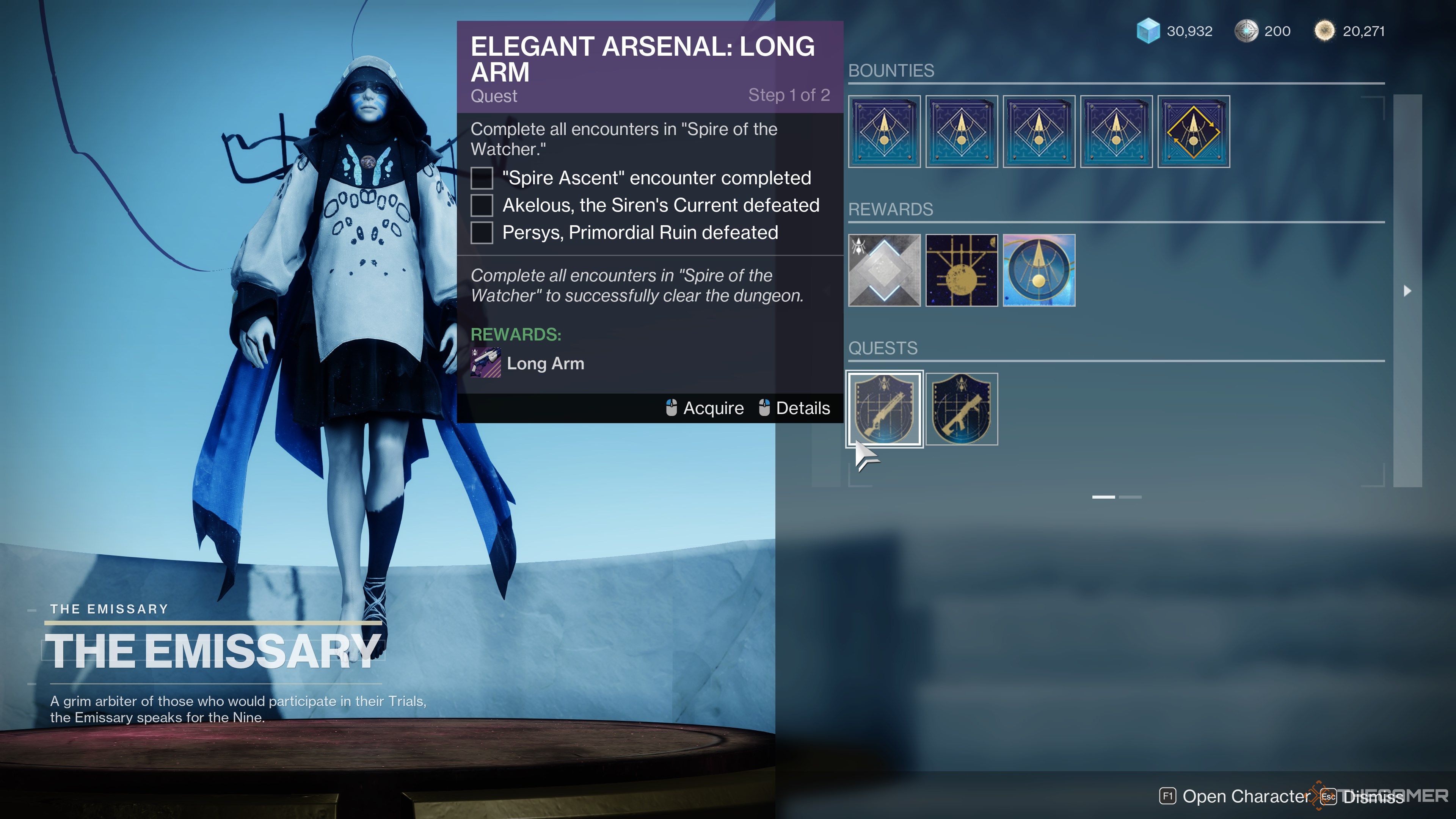 Destiny 2 The Emissary Quests