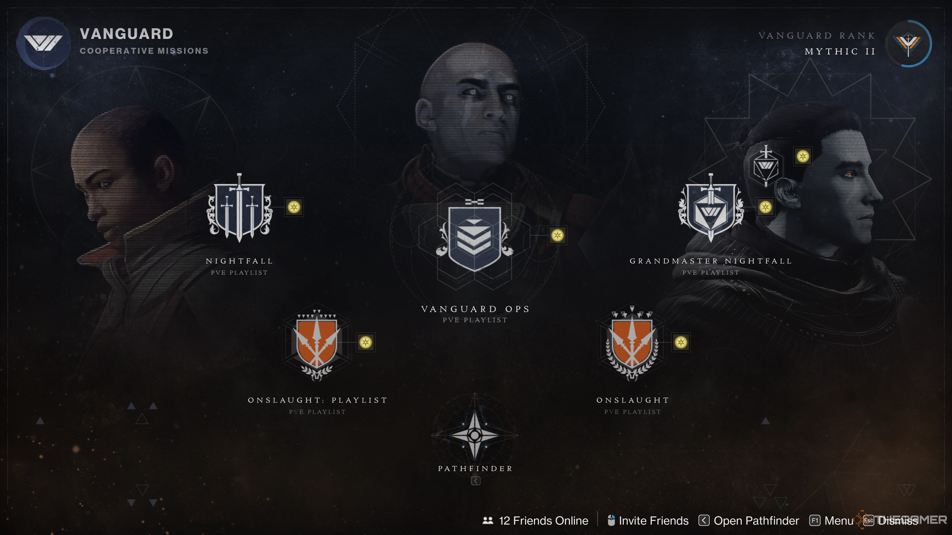 Destiny 2 Vanguard Playlist Options