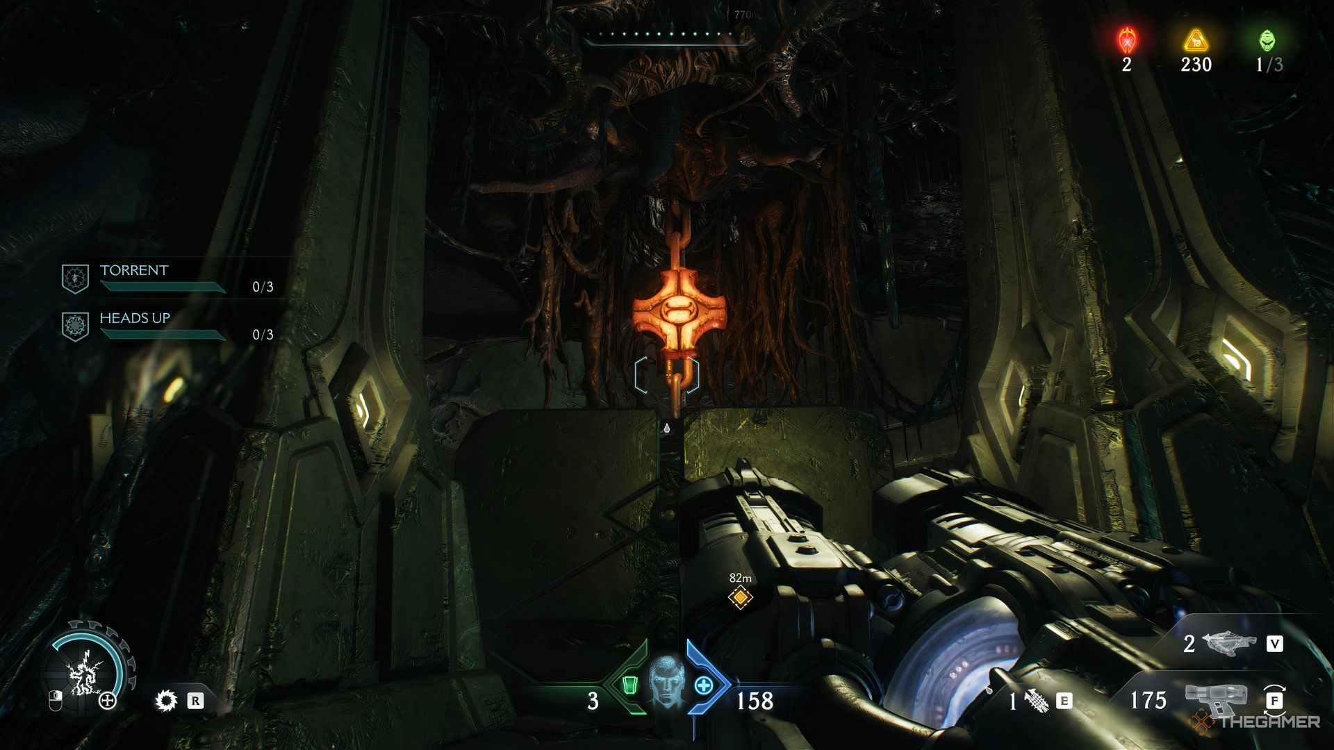 Doom Slayer looking a large cube with a Superheated Metal connection at the top in DOOM: The Dark Ages.