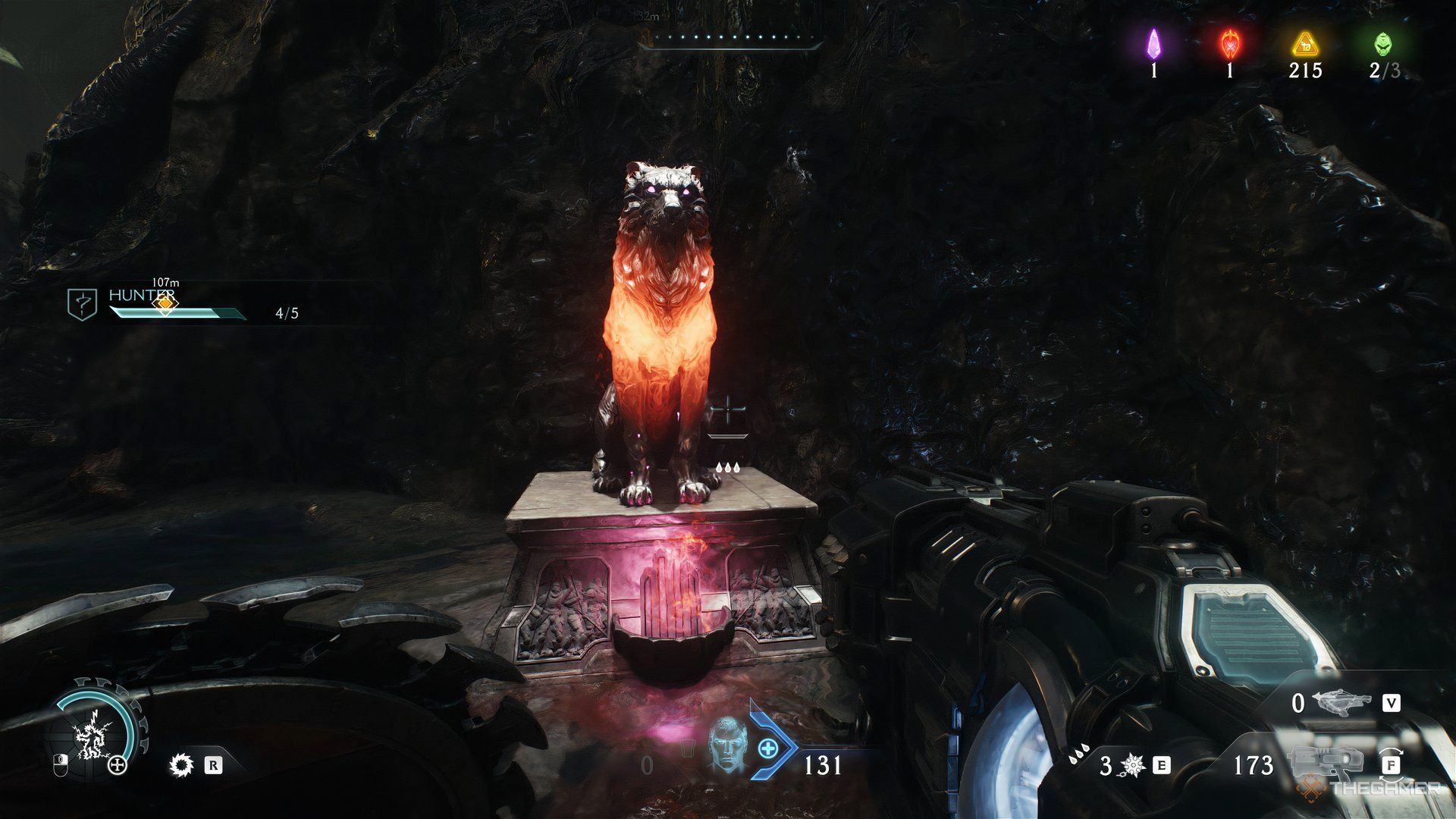 Doom Slayer with the fifth Wolf Statue in Doom: The Dark Ages. 