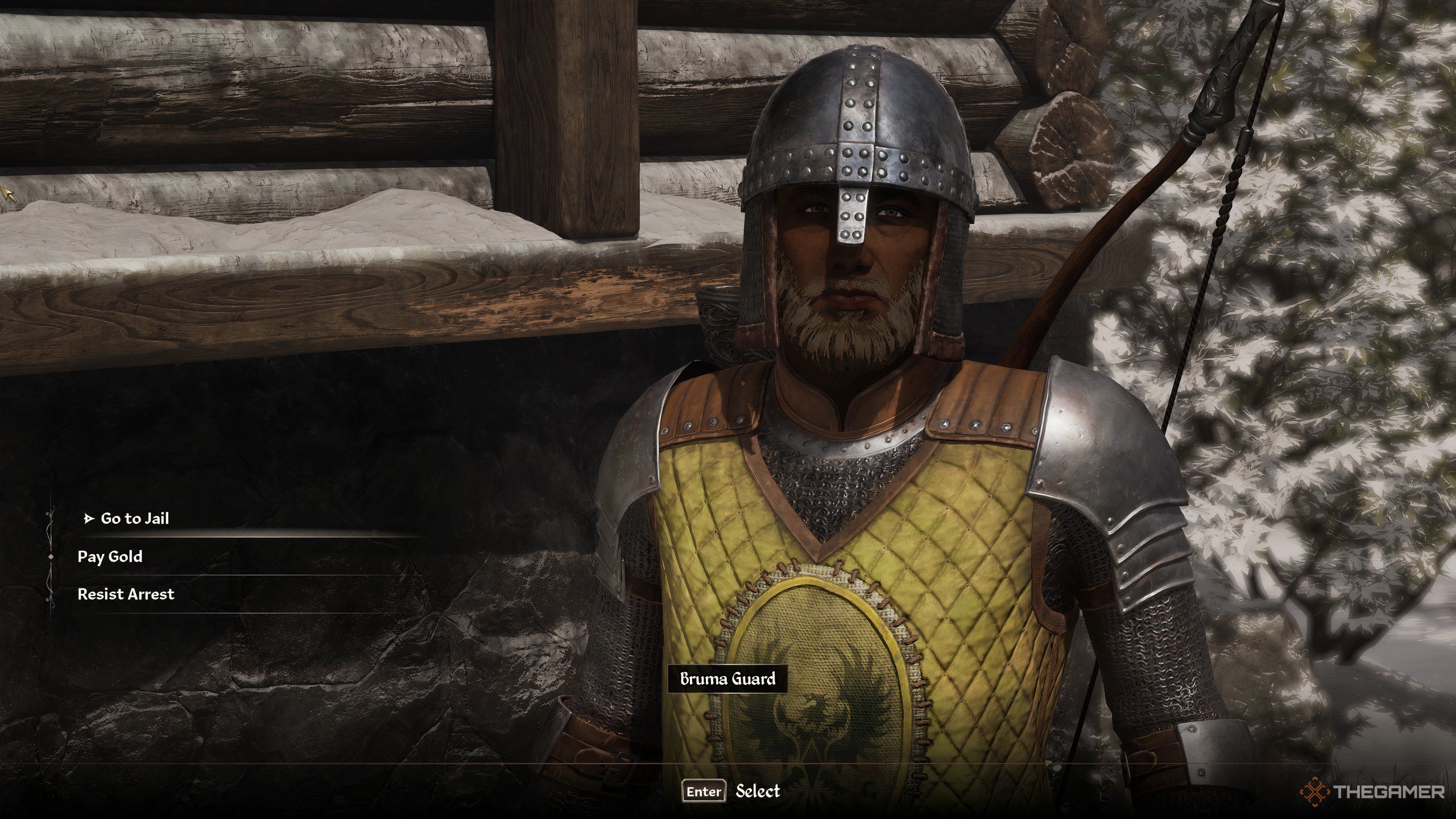 Getting caught and being asked to pay a fine, go to jail, or resist arrest in Oblivion Remastered.