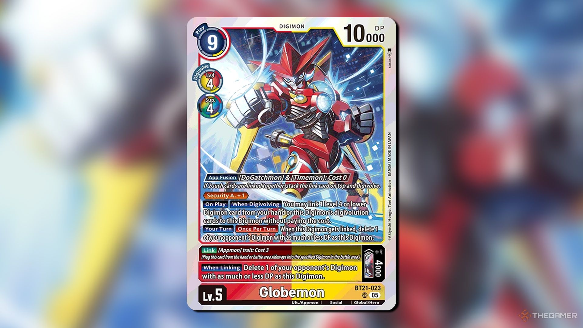 Globemon of World Convergence is installed in the Digimon card game.
