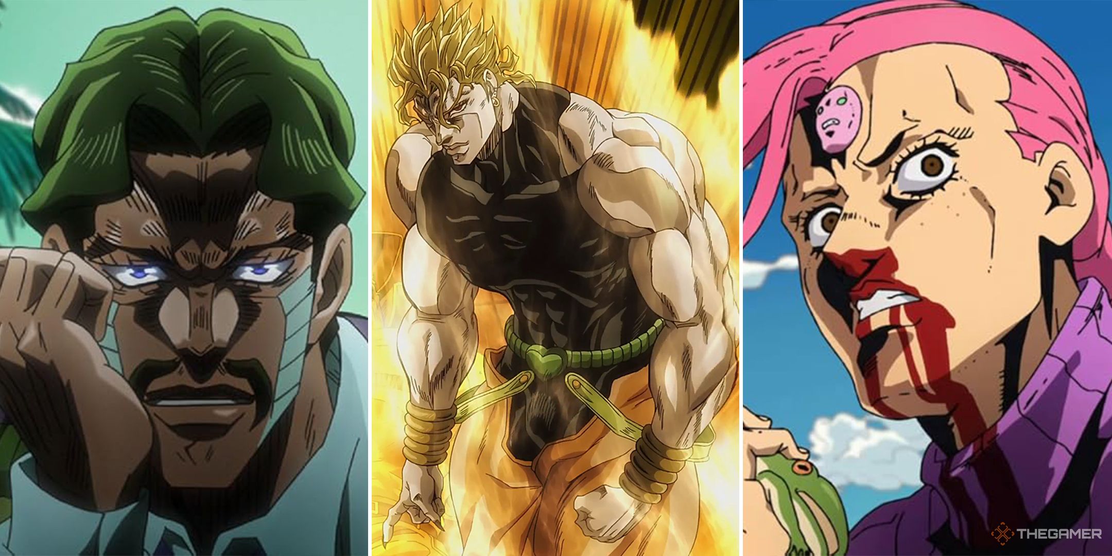 DRB Jawari, Dave, and Dopo, in a different image of Jojo's strange adventures.