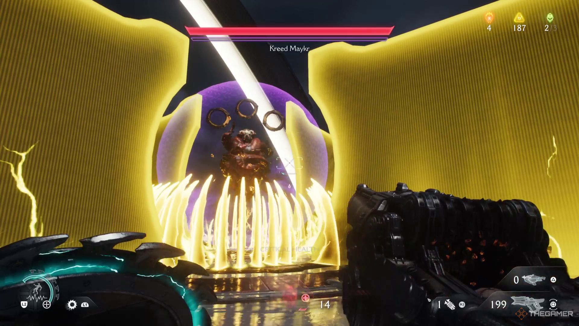 Credit maker fires yellow walls and spike attacks on the player in torment: dark period. 