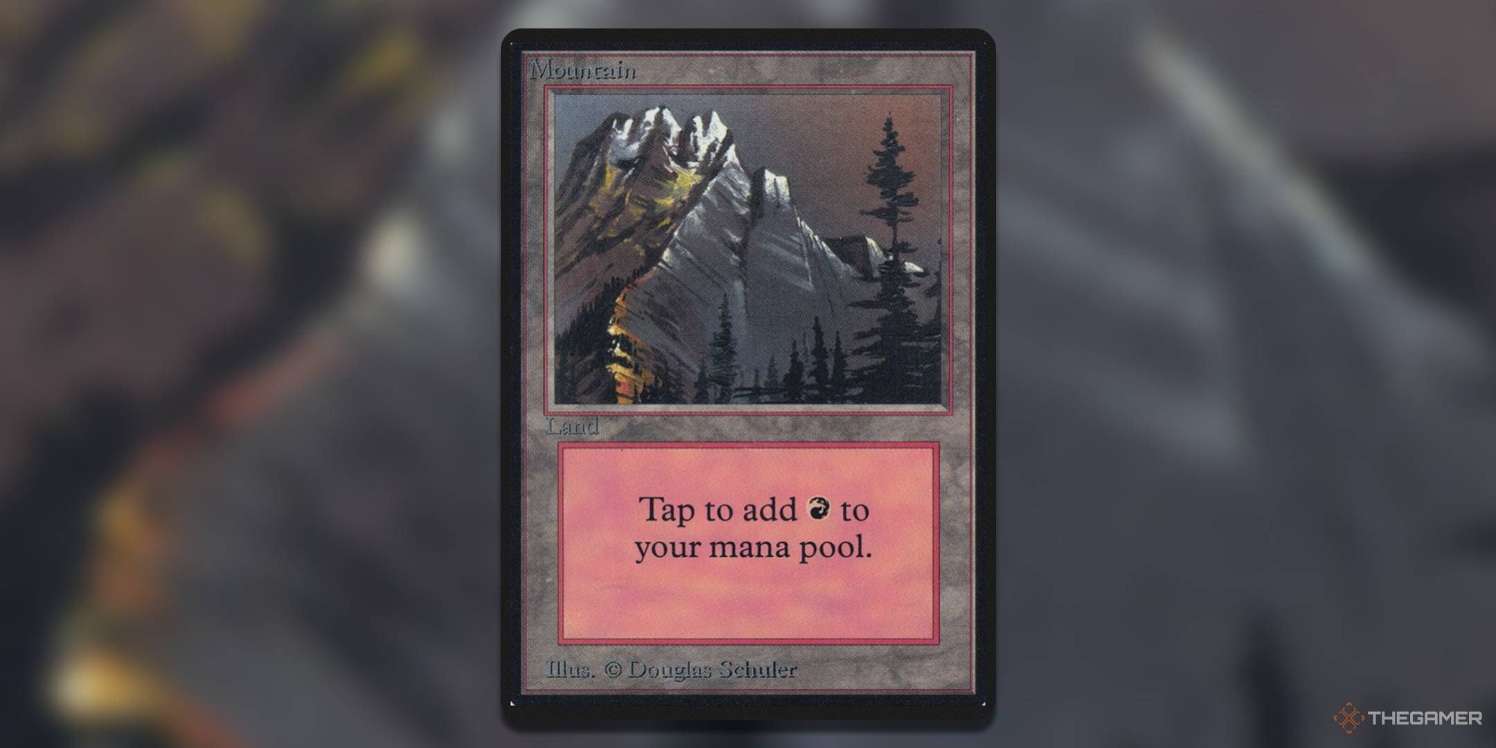 First Mountain Card Hidden in the Alpha Edition of Magic: Meeting.