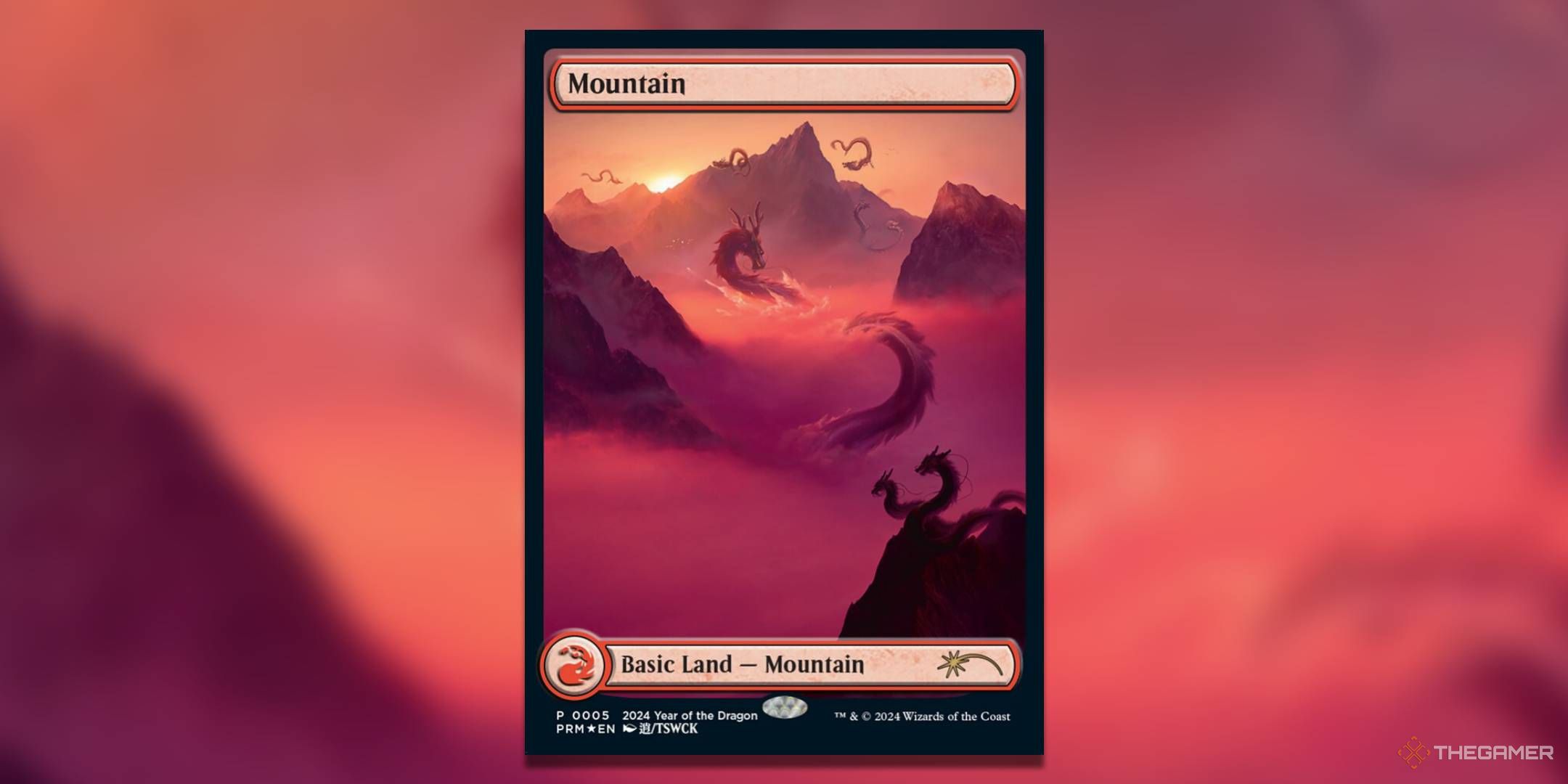 2024 years of Dragon Promo Mountain Card for Magic: Meeting, only released in the APAC market.
