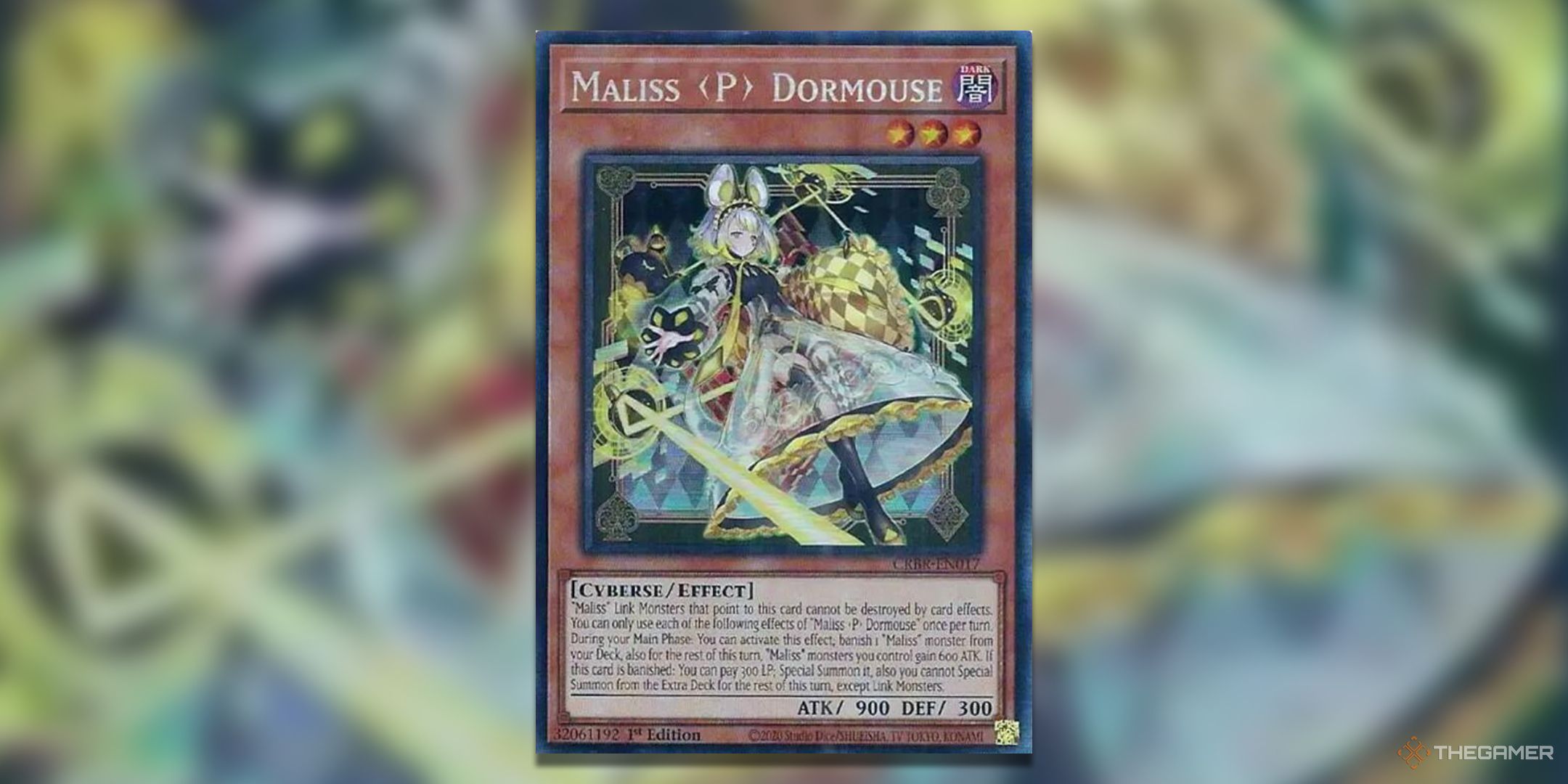Maliss P Dormouse Yu-Gi-Oh! TCG collectors rare card art from Crossover Breakers.