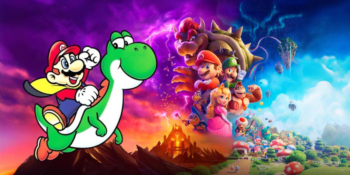 Mario Riding Sea Mario Riding Yoshi Super Mario World