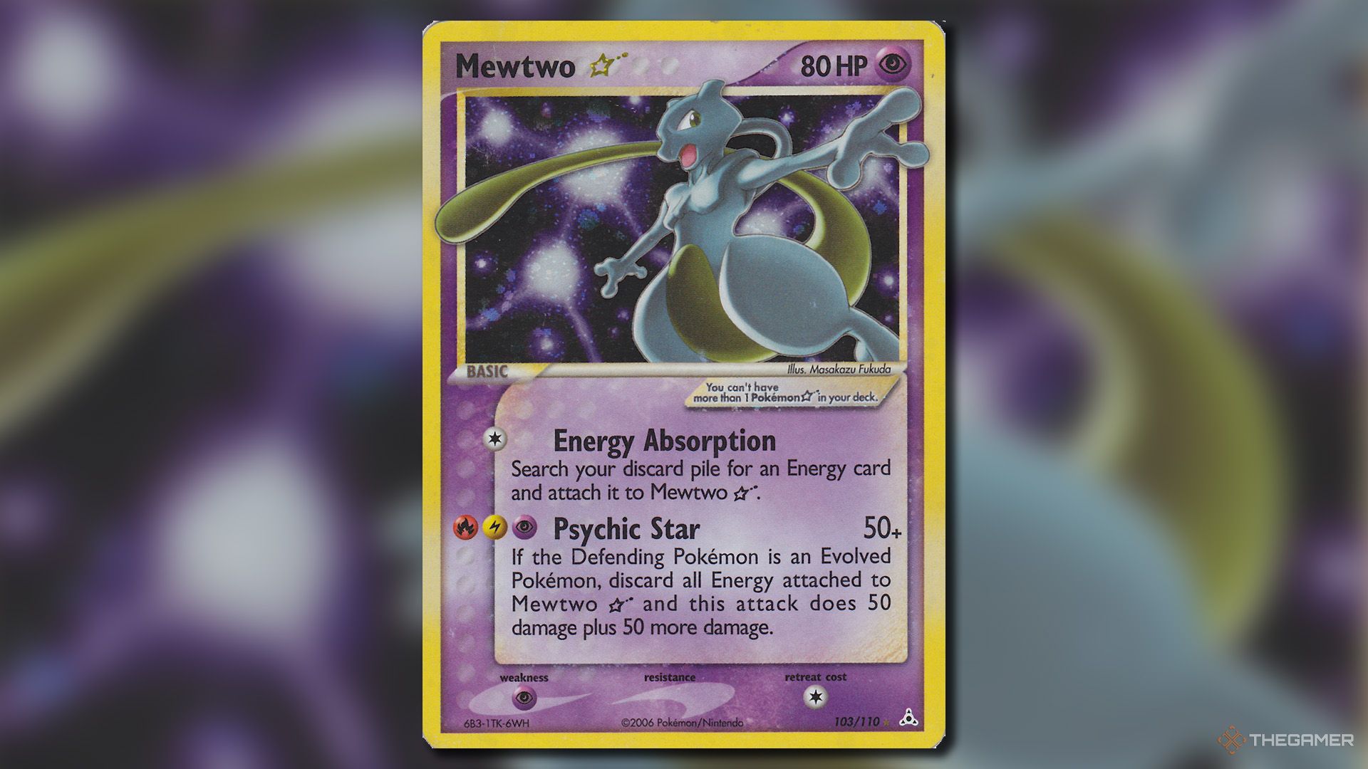 Mewtwo Star from the EX Holon Phantoms set in Pokemon TCG.