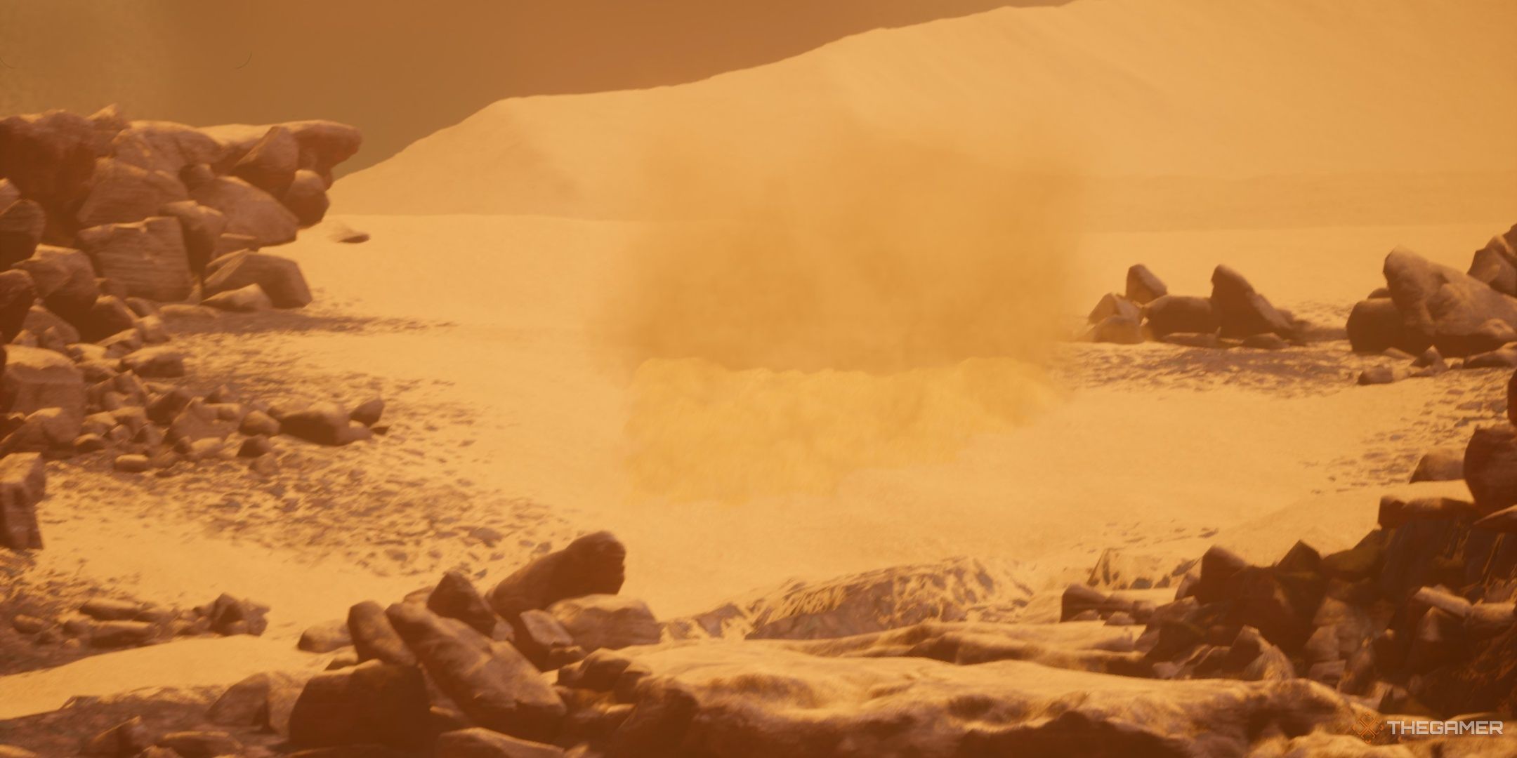 Sand, which is shaking in the zeal for the wild planet.