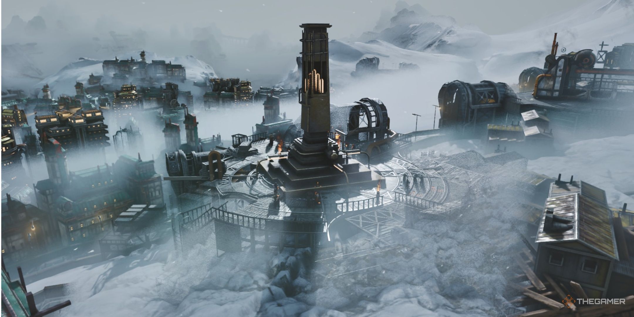 फोरल को स्तम्भमा फब्लिकन मा खाडलमा एक फ्रिज गरिएको पहाडमा खडा हुन्छ।