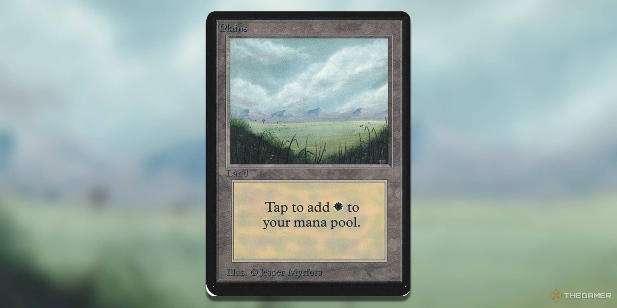 MTG Main Land Card Plain from Jesper Myrfors Lea 286