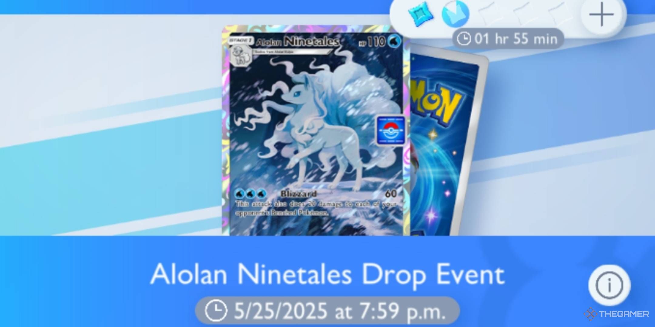 The Ninetales Drop Event Banner, showing the end date.